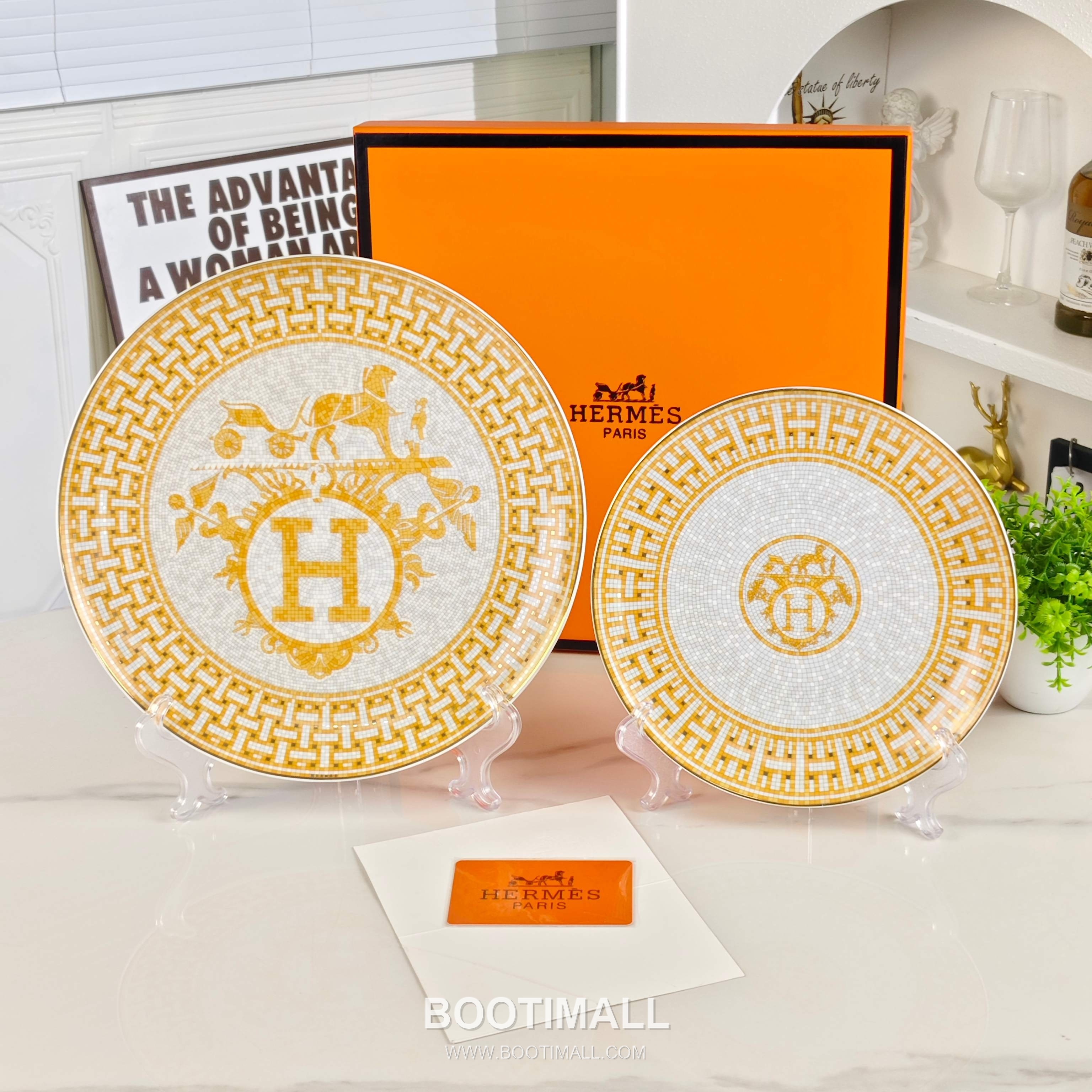 Hermes Double Plate Set Gray Tableware 에르메스 더블 플레이트 세트 그레이 테이블웨어 8