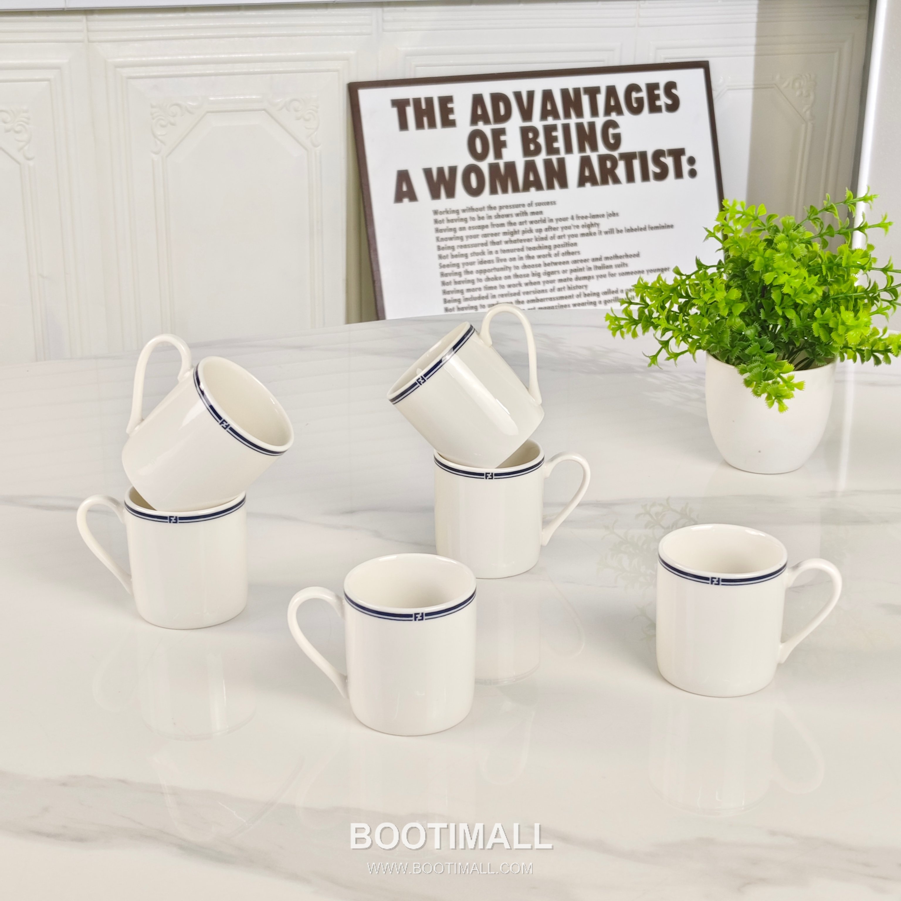 Fendi Blue and White Cup Set Blue Accessory 펜디 청화 컵 세트 블루 액세서리 6