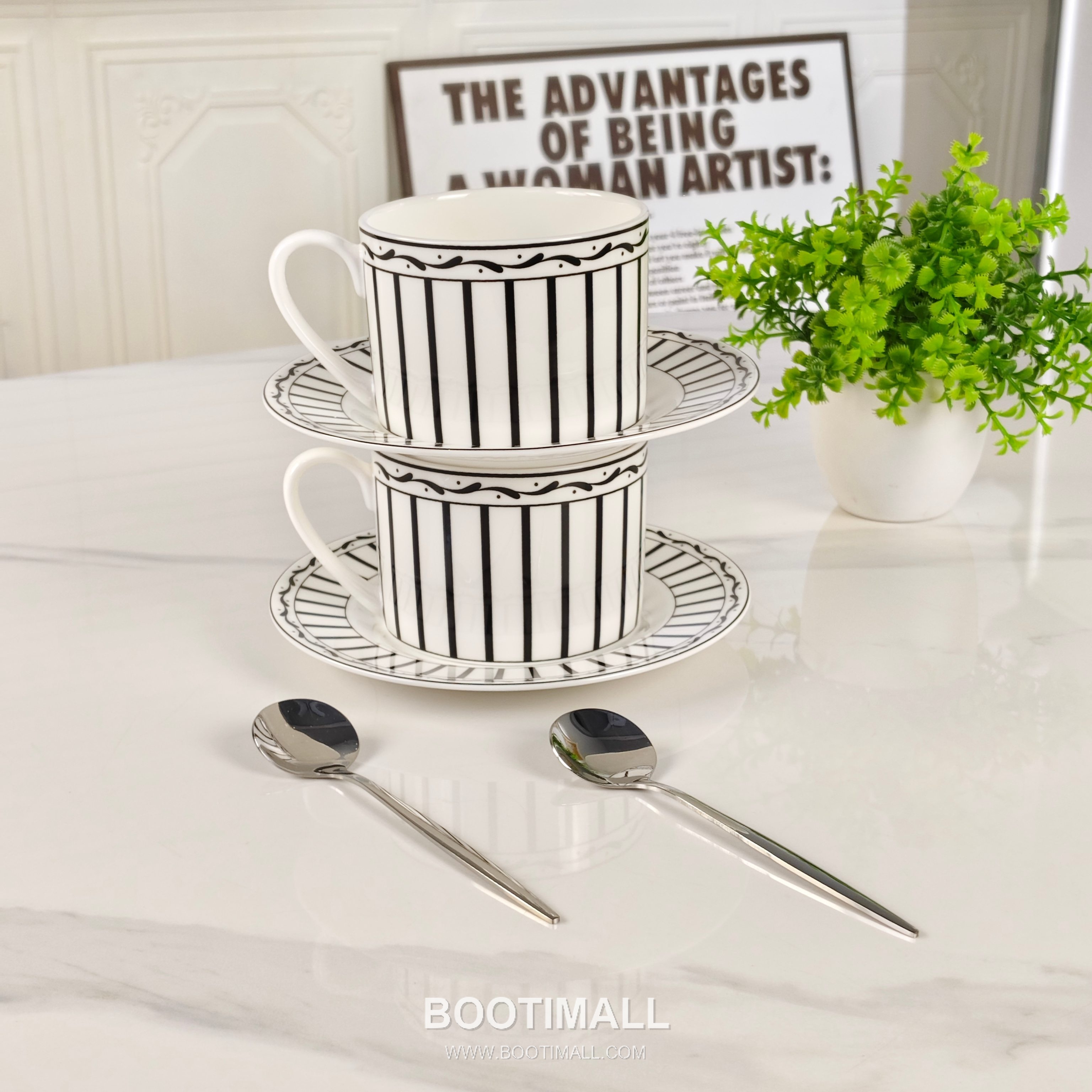 Dior Double Cup Saucer Set Black Tableware 디올 더블 컵 소서 세트 블랙 테이블웨어 5