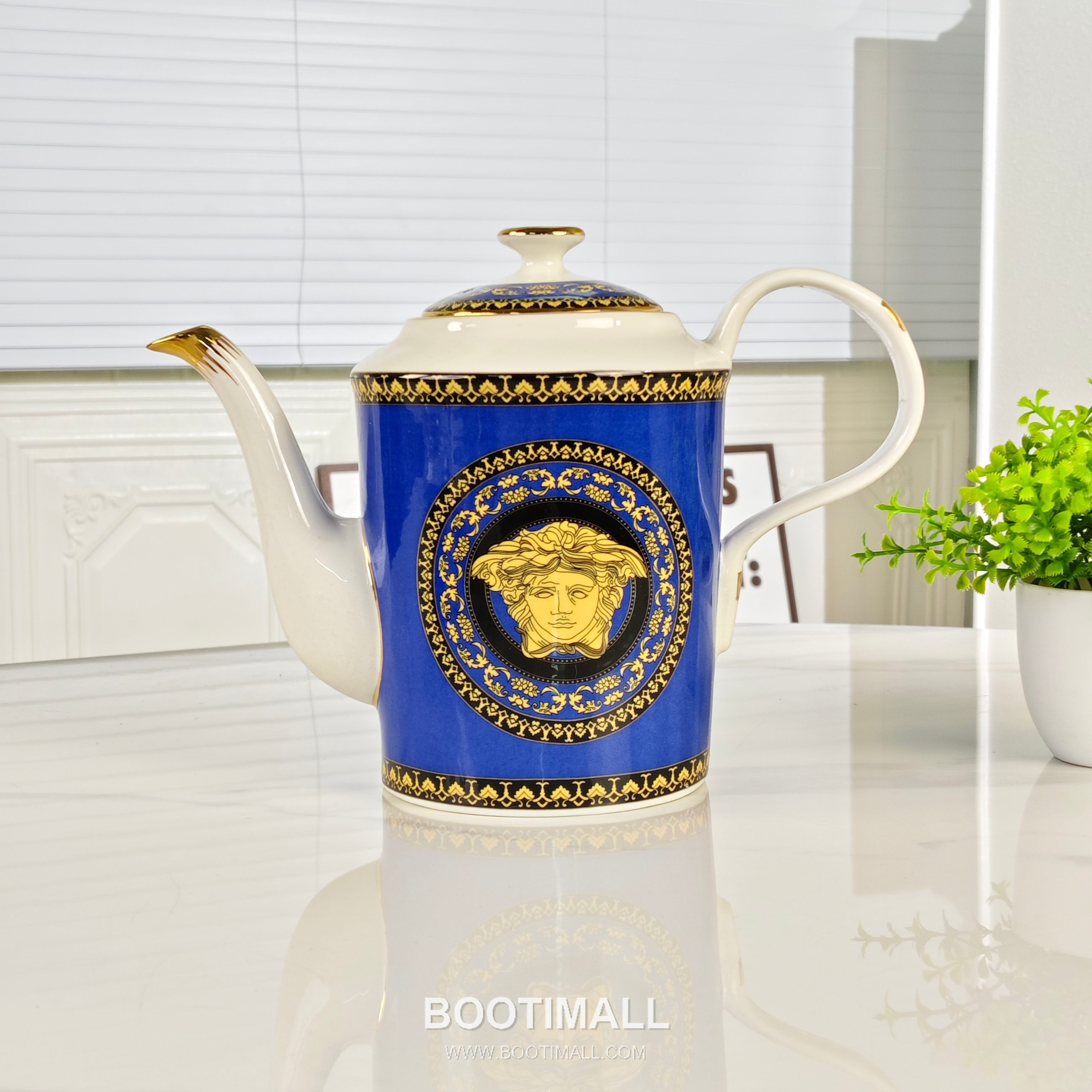 Versace Coffee Set Blue Tableware 베르사체 커피 세트 블루 테이블웨어 6