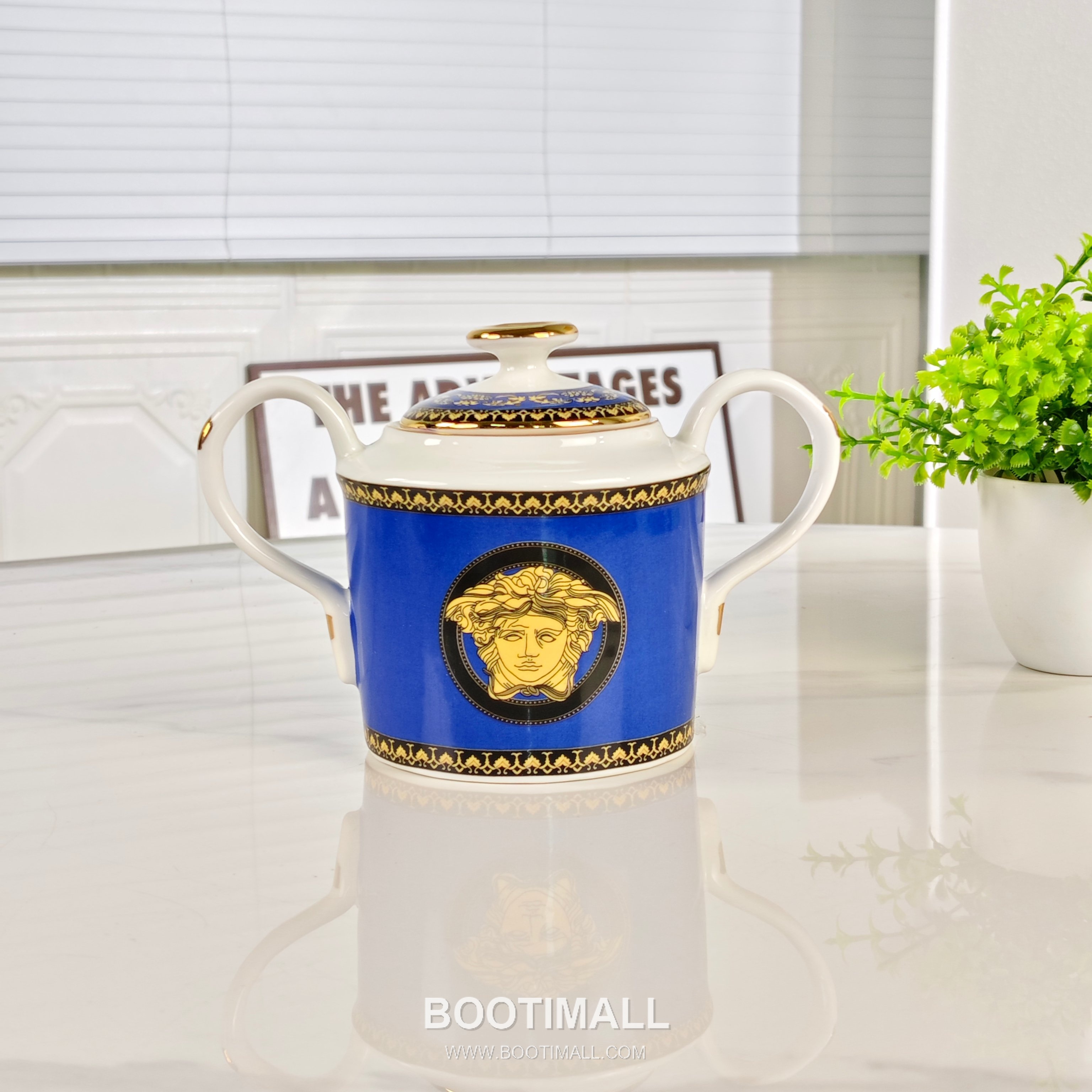 Versace Coffee Set Blue Tableware 베르사체 커피 세트 블루 테이블웨어 7