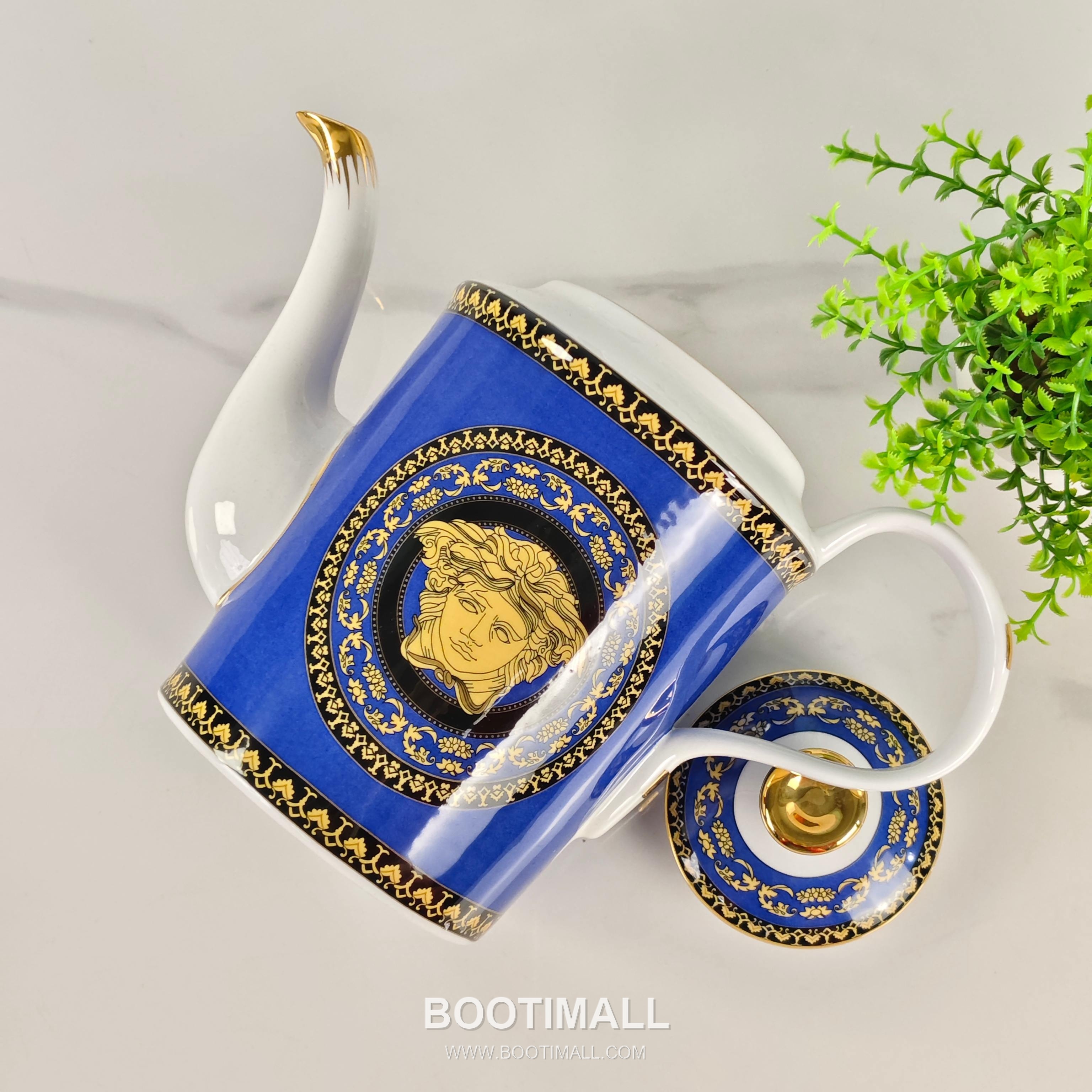 Versace Coffee Set Blue Tableware 베르사체 커피 세트 블루 테이블웨어 14