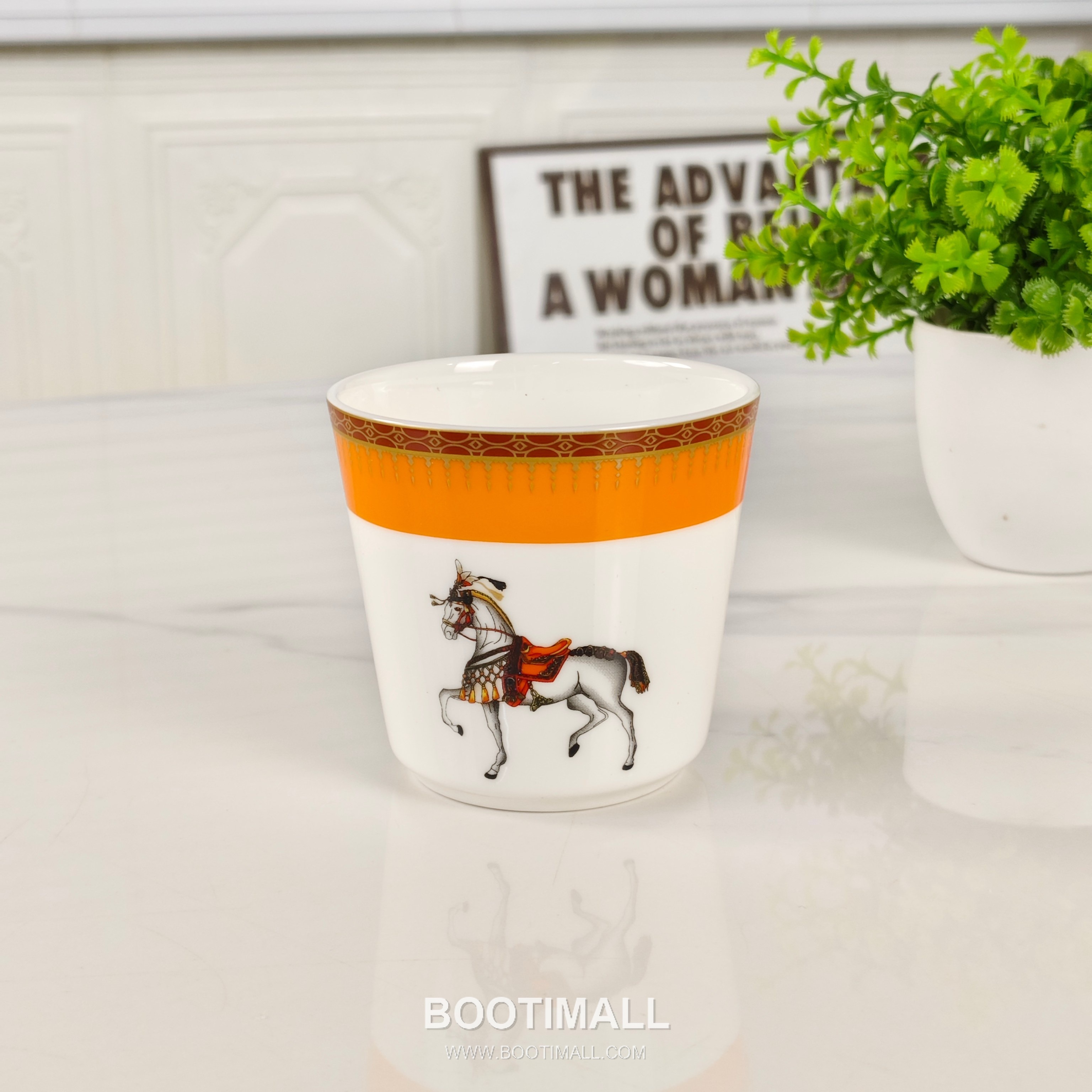Hermes Single Horse Tableware Set Orange 에르메스 단마 식기 세트 오렌지 6