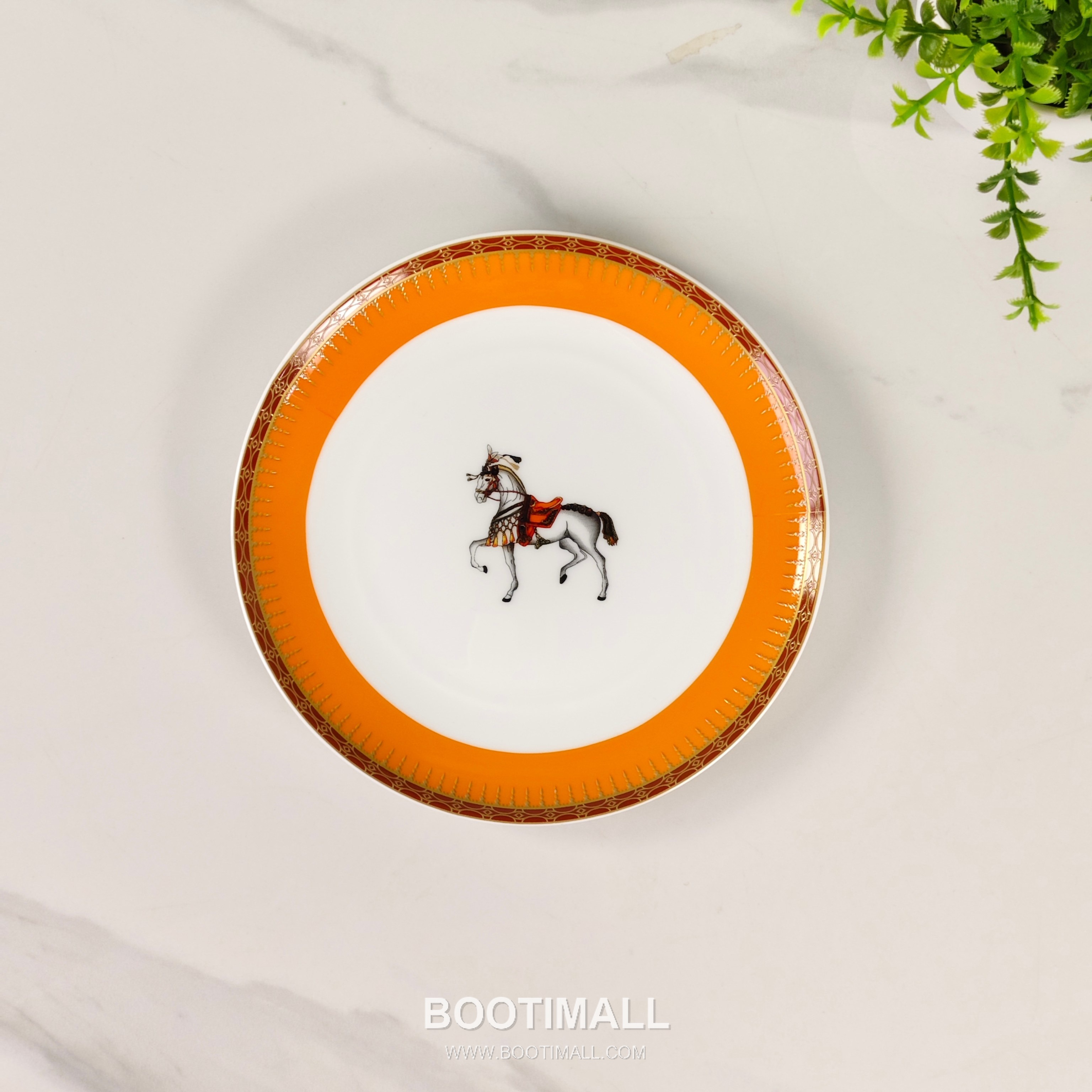 Hermes Single Horse Tableware Set Orange 에르메스 단마 식기 세트 오렌지 9
