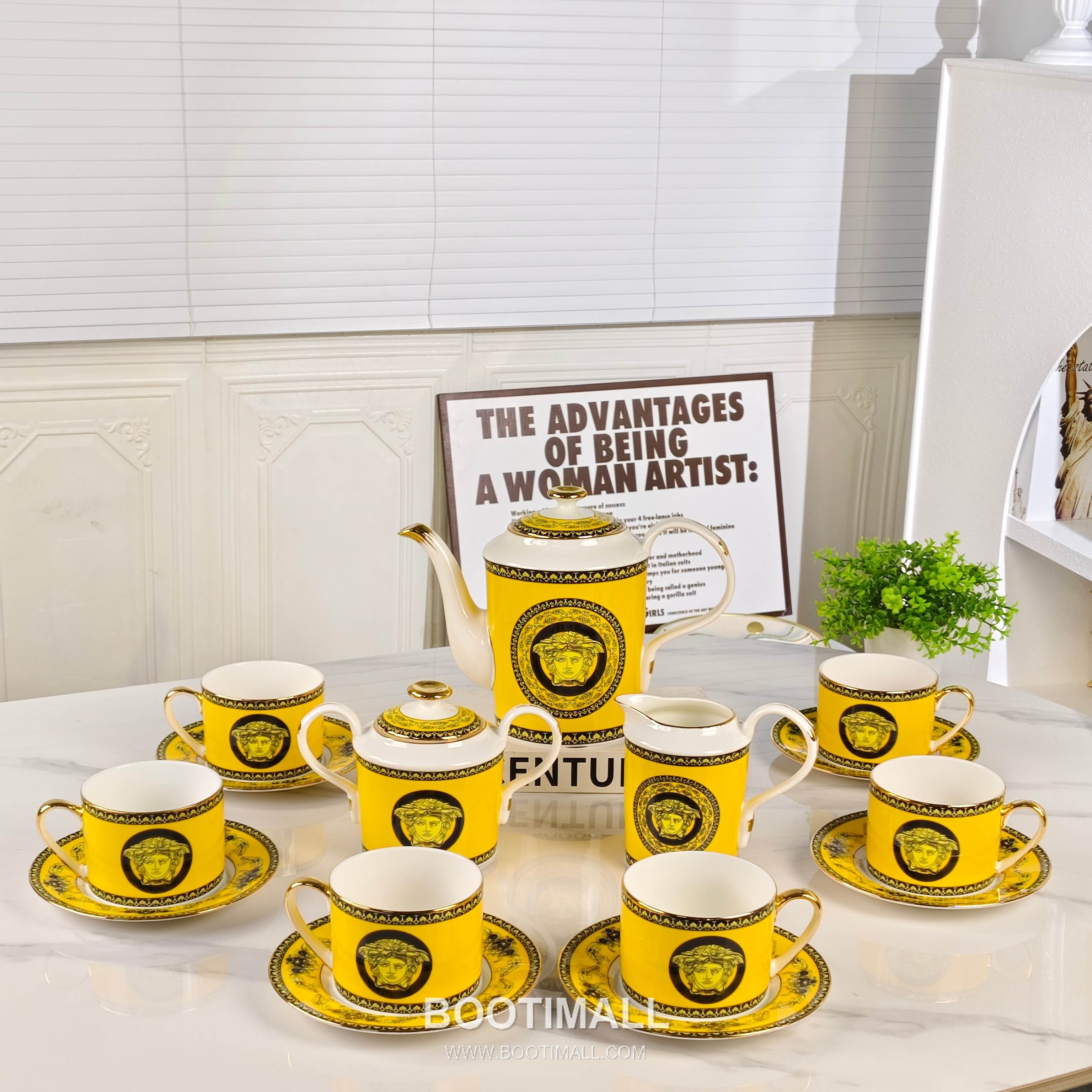 Versace Coffee Set 15pcs Yellow 베르사체 커피 세트 15종 옐로우 3