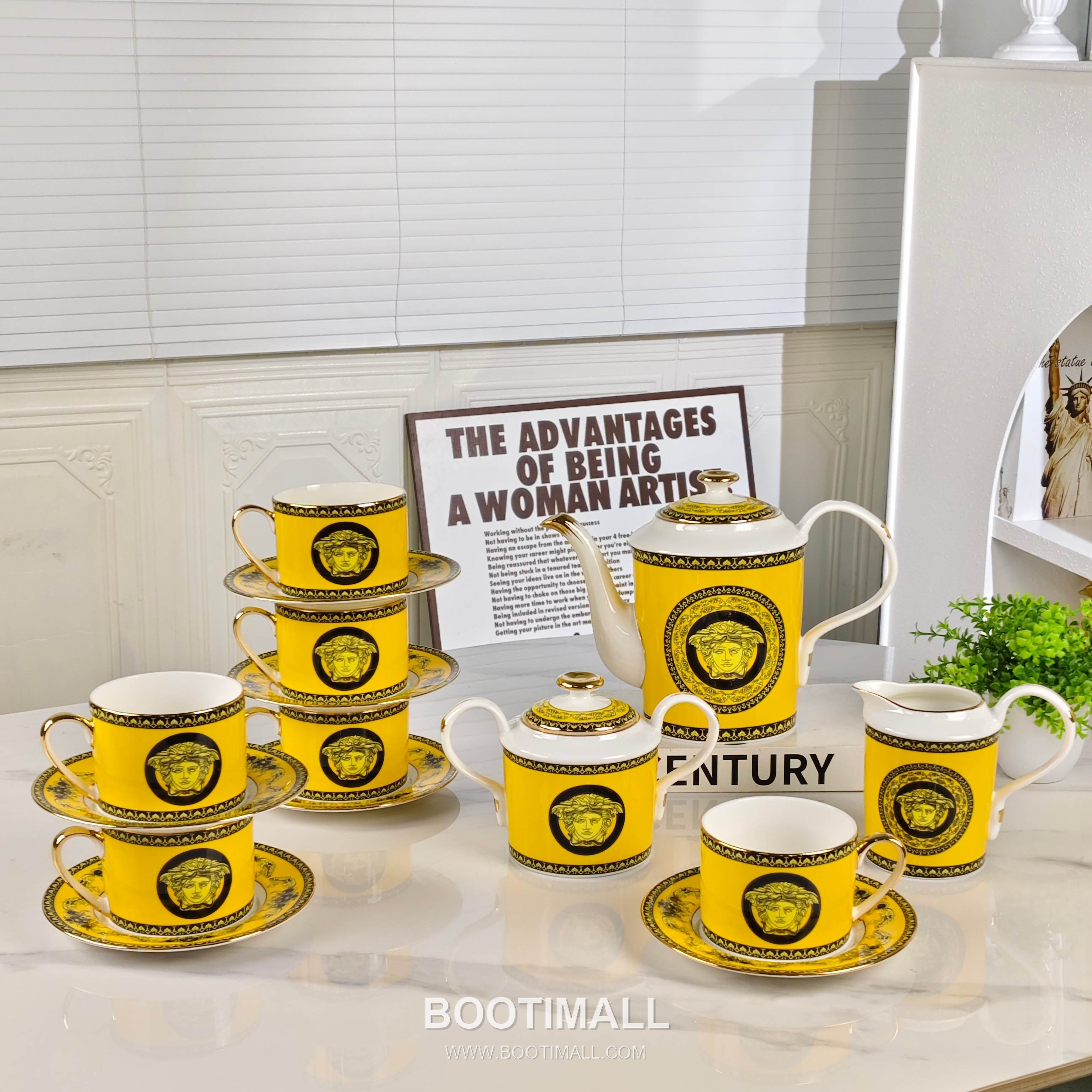 Versace Coffee Set 15pcs Yellow 베르사체 커피 세트 15종 옐로우 4