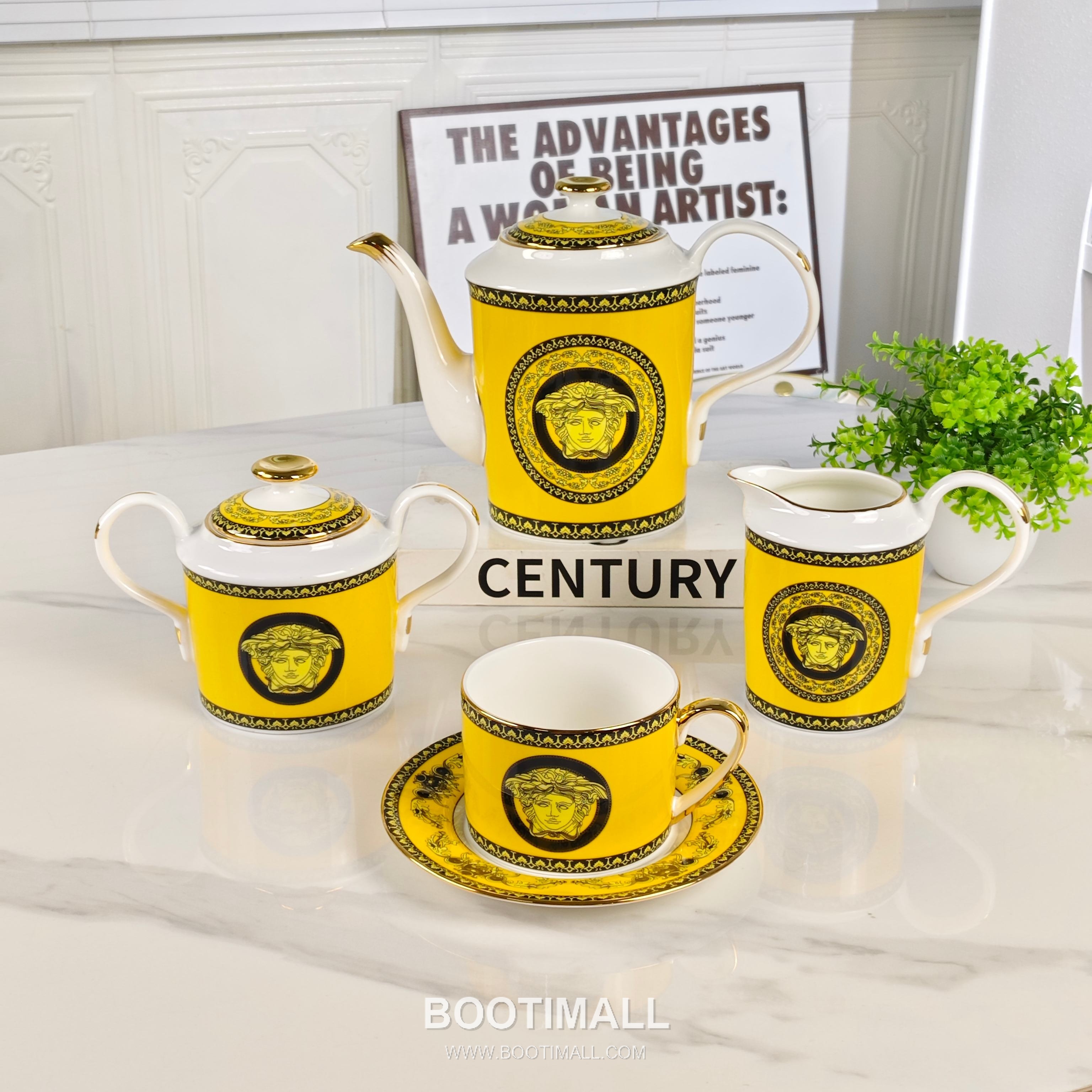 Versace Coffee Set 15pcs Yellow 베르사체 커피 세트 15종 옐로우 5