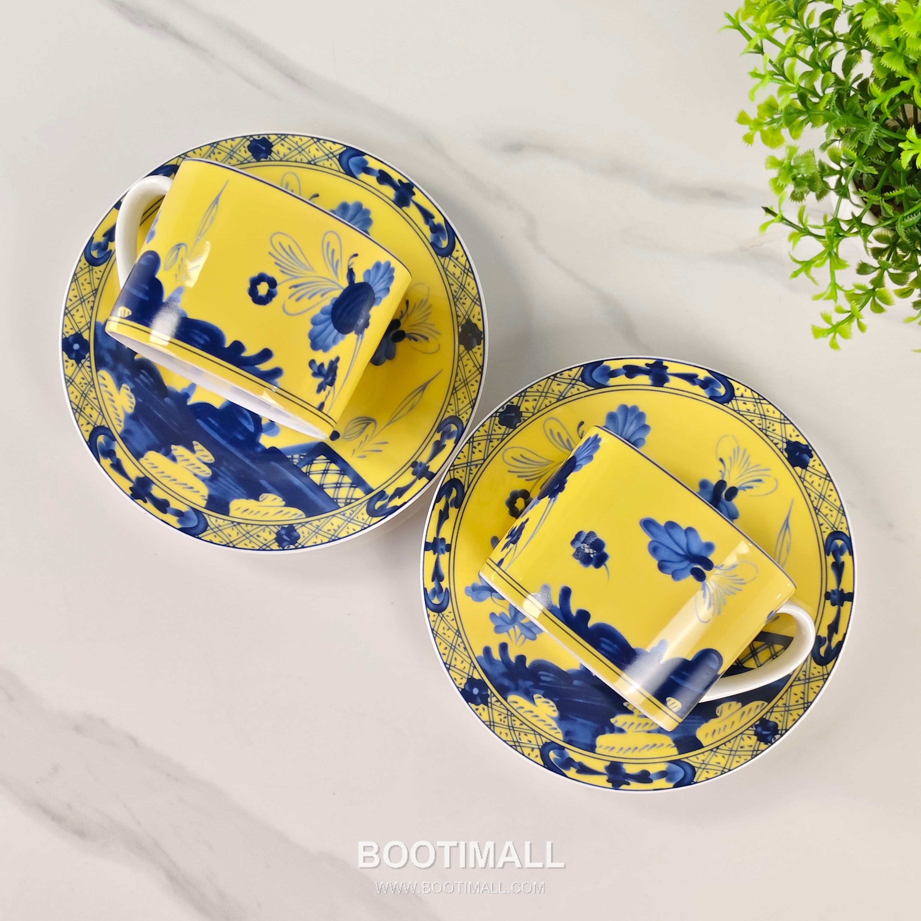 Double Cup Saucer Set Yellow Tableware 더블 컵 소서 세트 옐로우 테이블웨어 9