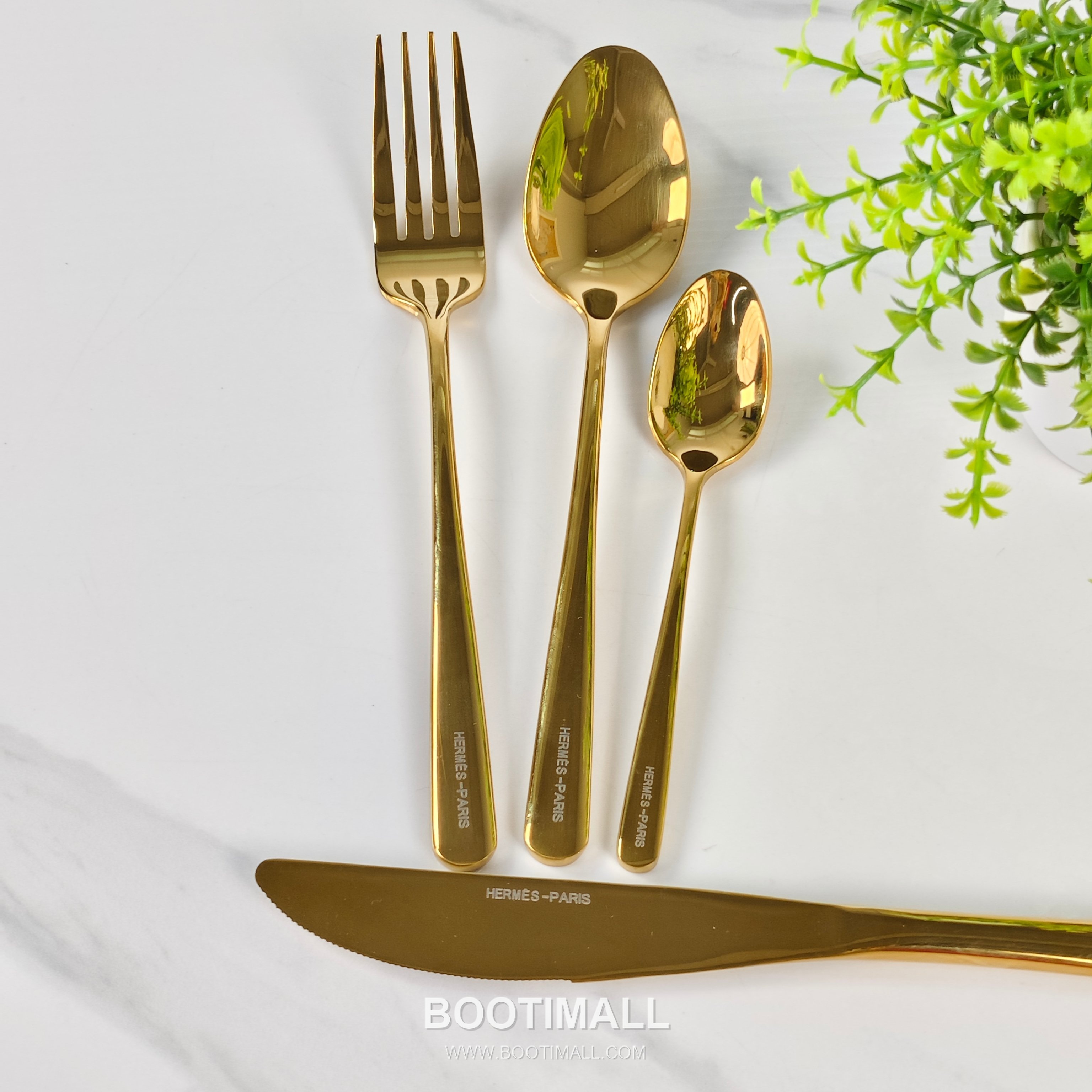 Hermes Elegant Cutlery Set Gold Acc 에르메스 우아한 커트러리 세트 골드 액세서리 4-piece set 3