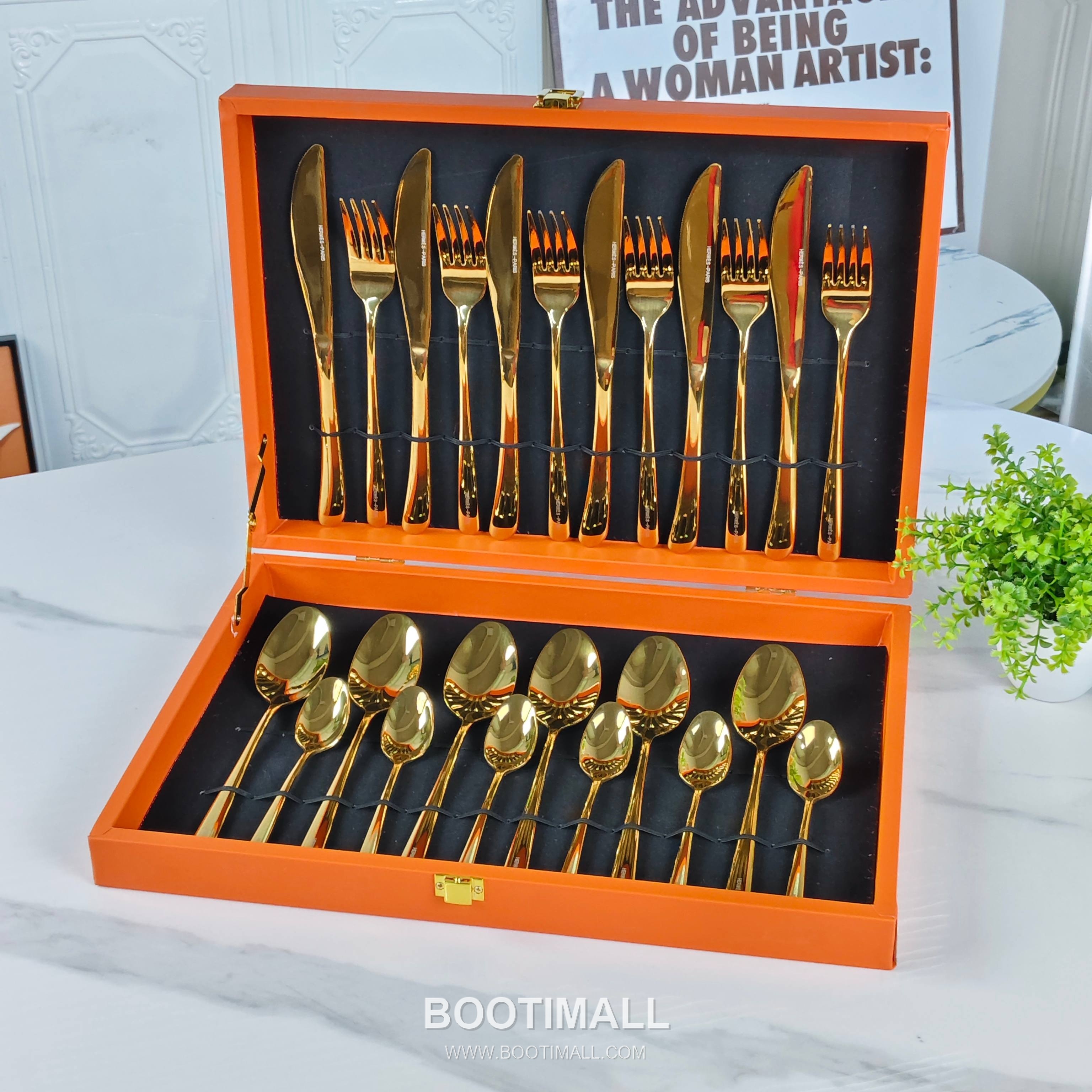 Hermes Cutlery Set Gold Accessory 에르메스 커틀러리 세트 골드 액세서리 24 pieces 6