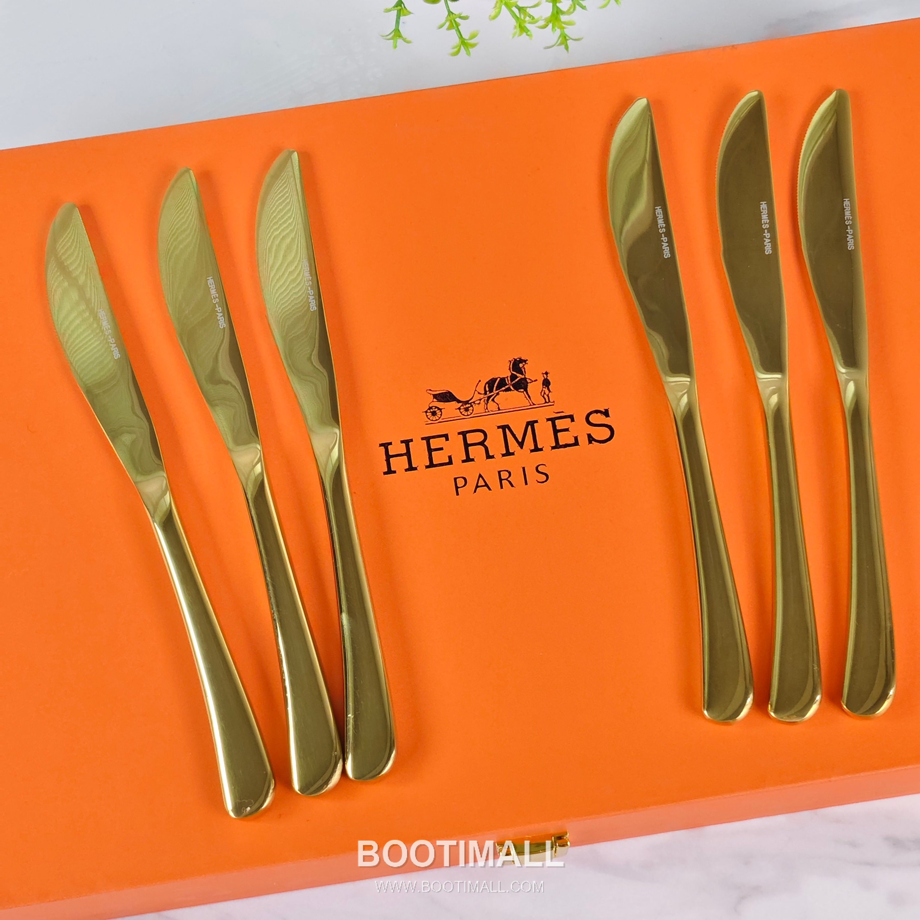 Hermes Cutlery Set Gold Accessory 에르메스 커틀러리 세트 골드 액세서리 24 pieces 9