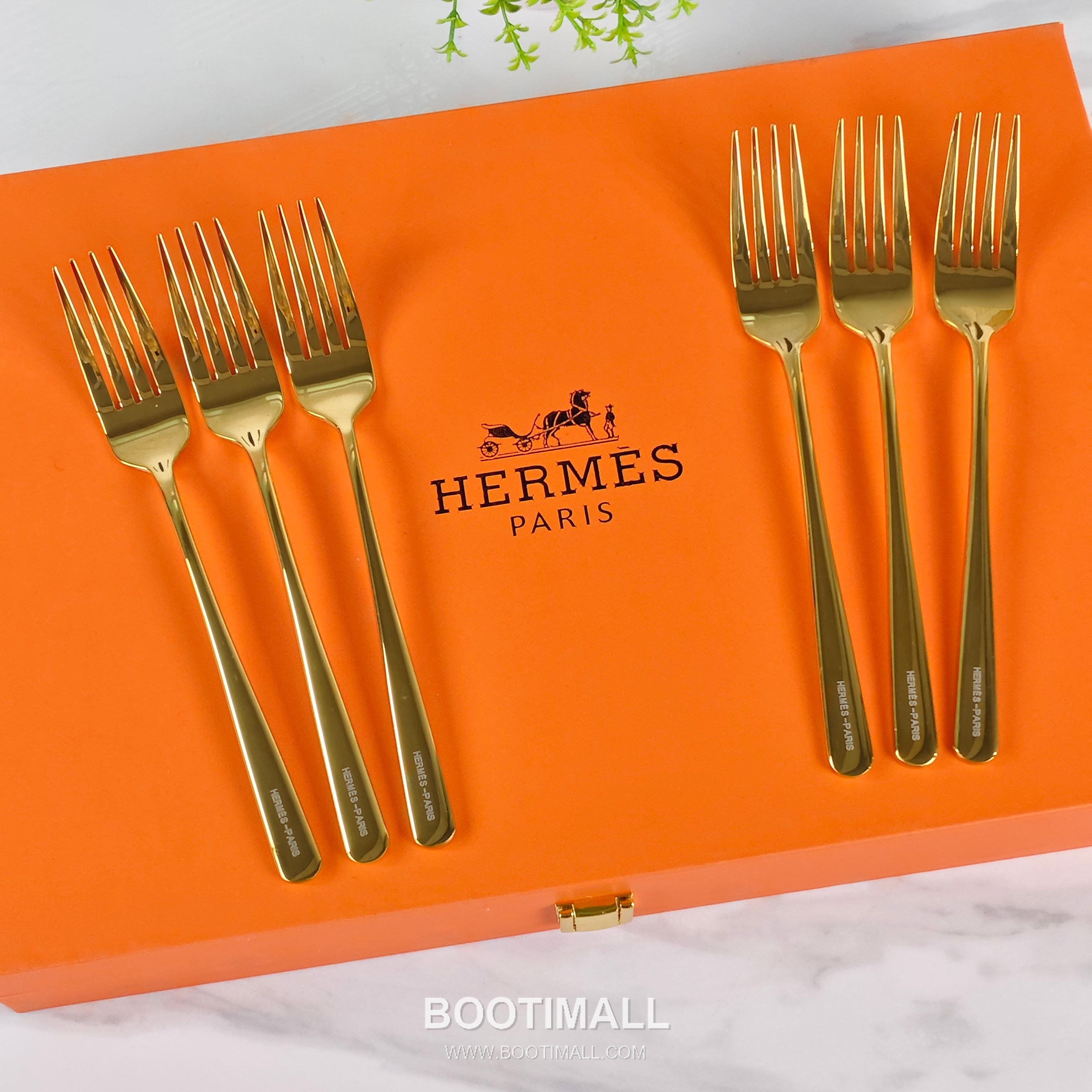 Hermes Cutlery Set Gold Accessory 에르메스 커틀러리 세트 골드 액세서리 24 pieces 10