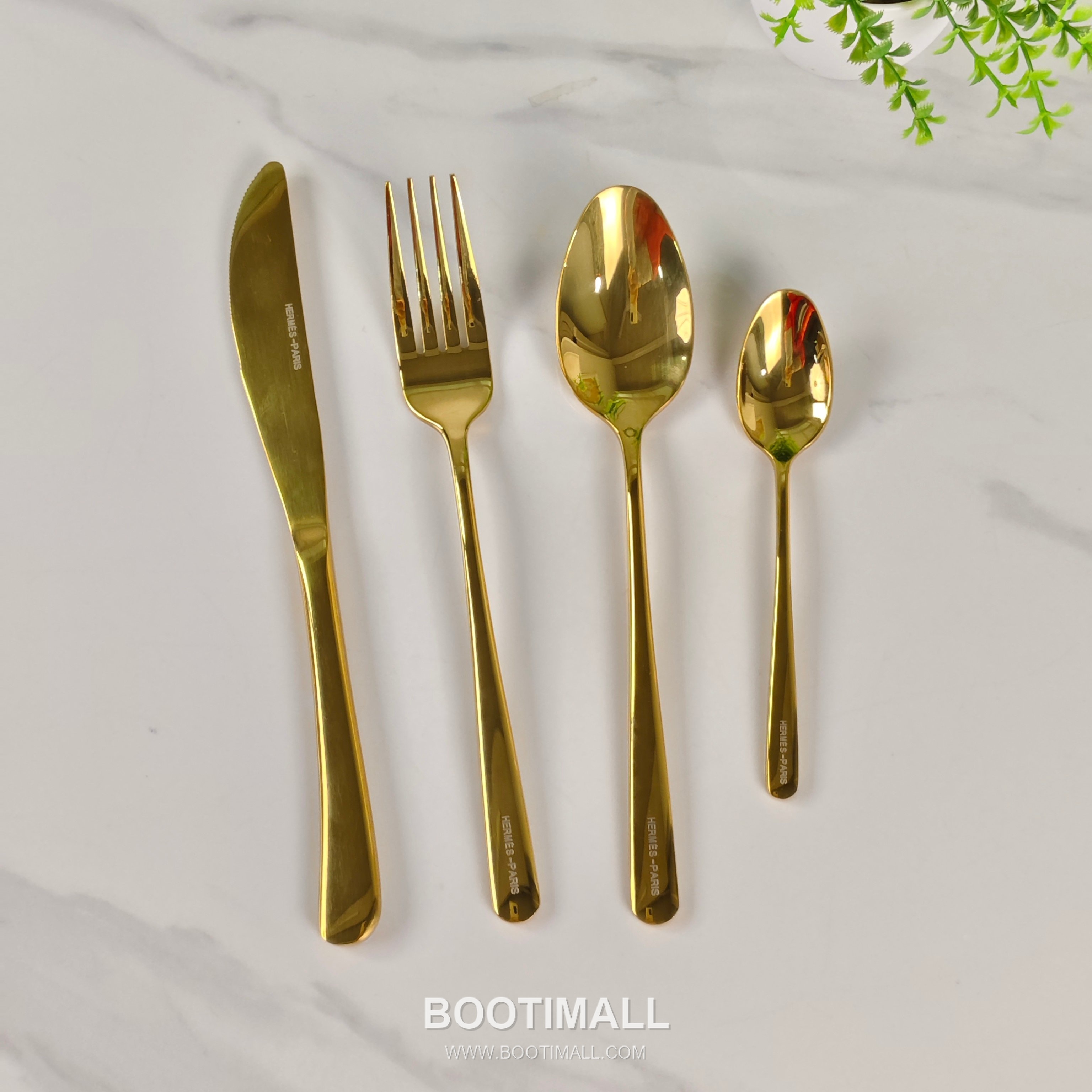 Hermes Cutlery Set Gold Accessory 에르메스 커틀러리 세트 골드 액세서리 24 pieces 12