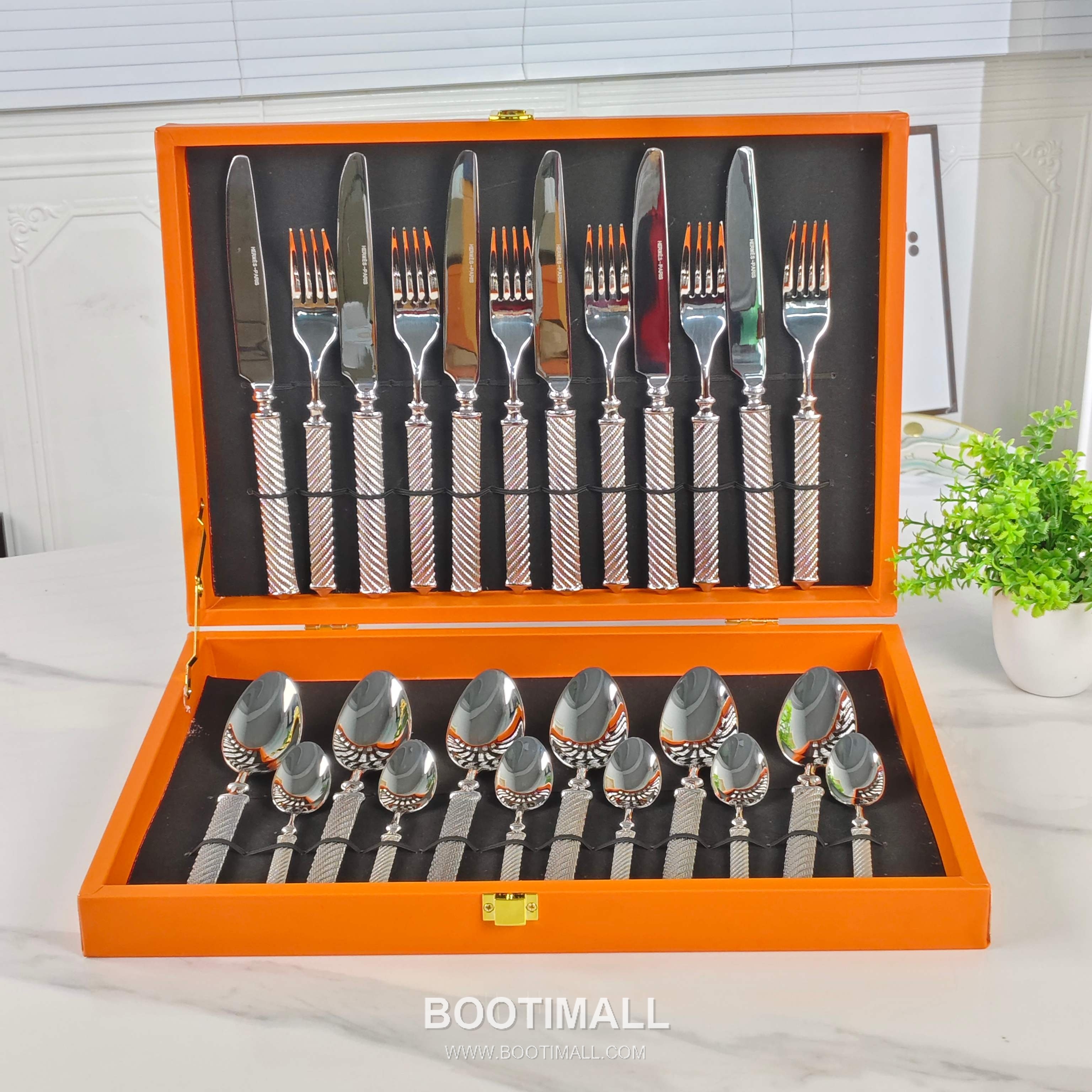 Hermes Cutlery Set Gold Acc 에르메스 커틀러리 세트 골드 액세서리 6