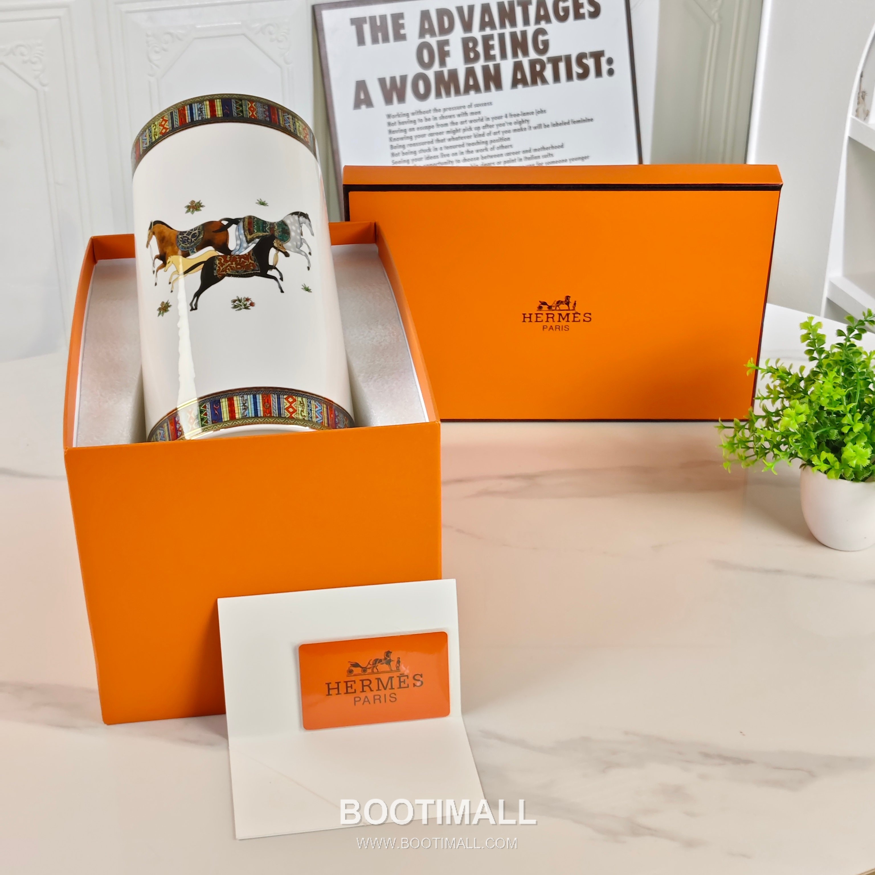 Hermes Matou Vase Home Decor 에르메스 마투 화병 홈 데코 1