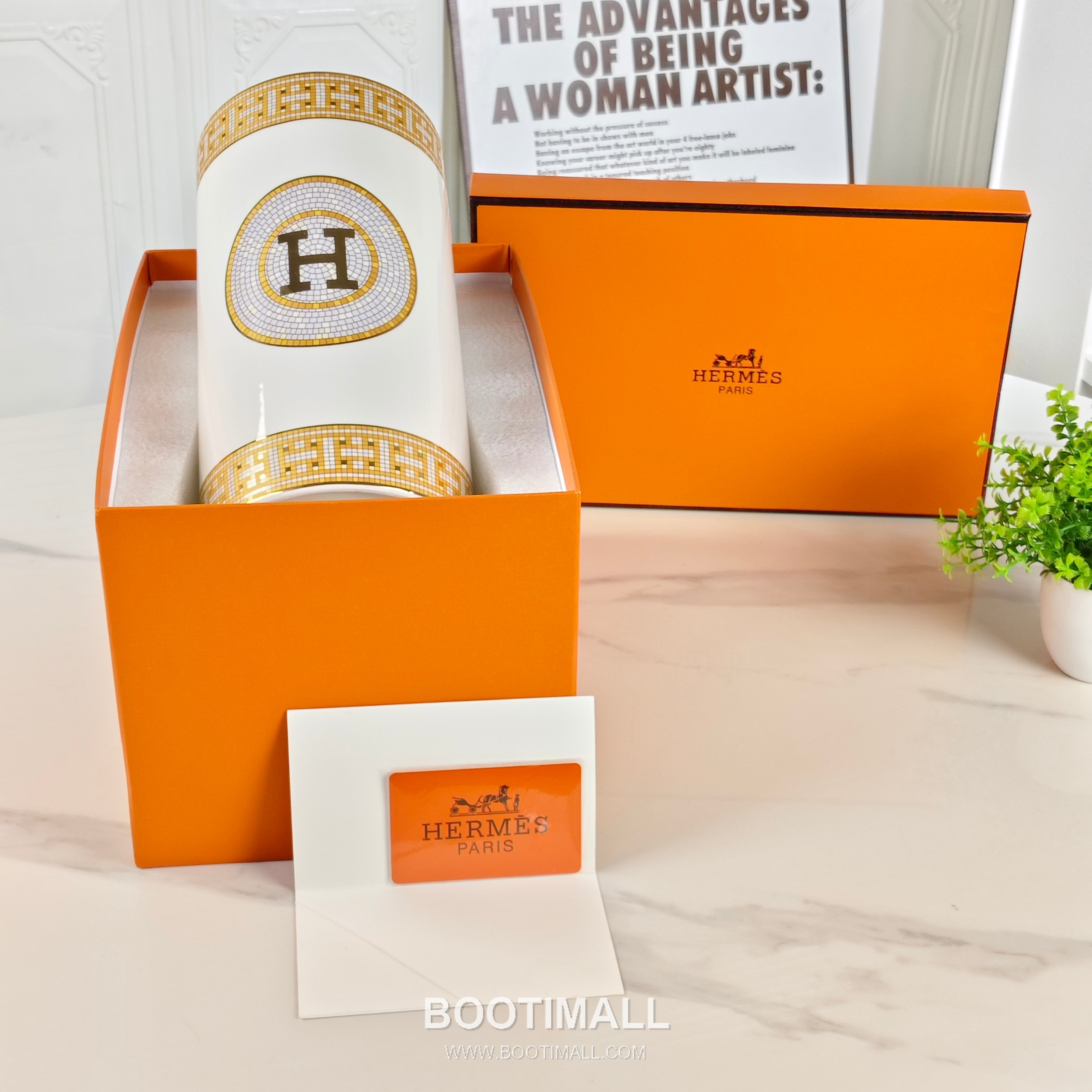 Hermes Vase Gold Decor 에르메스 화병 골드 장식품 1