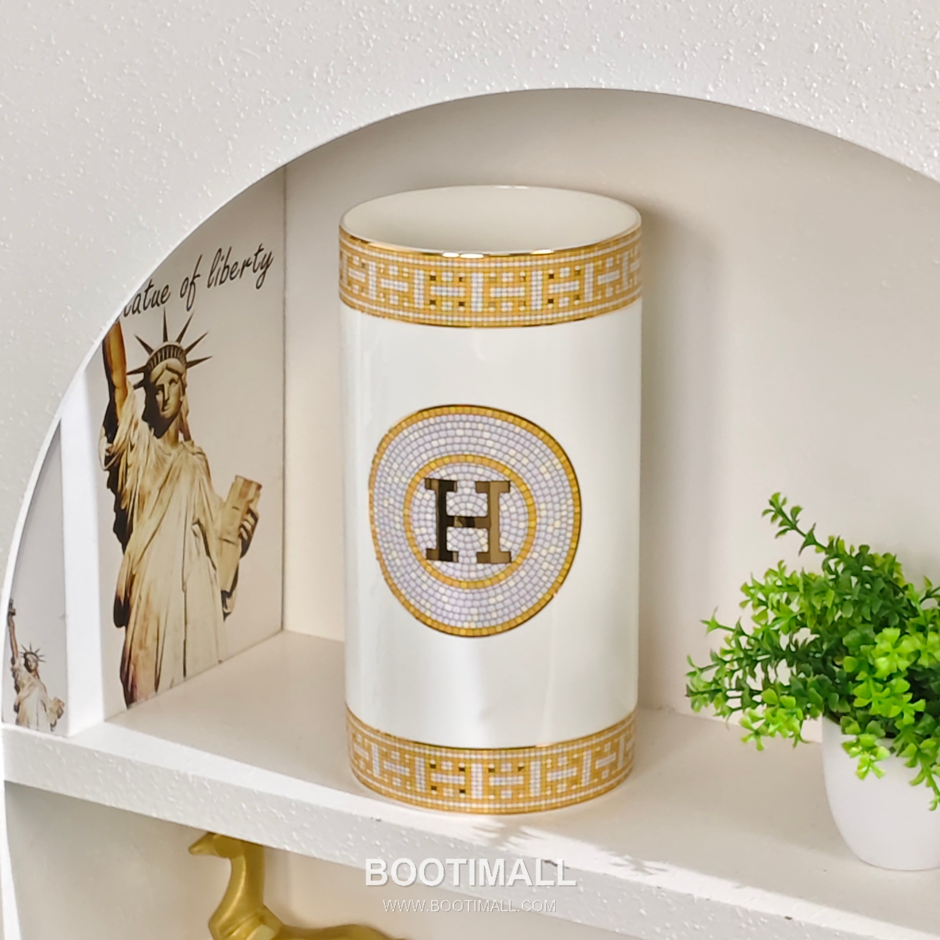 Hermes Vase Gold Decor 에르메스 화병 골드 장식품 8