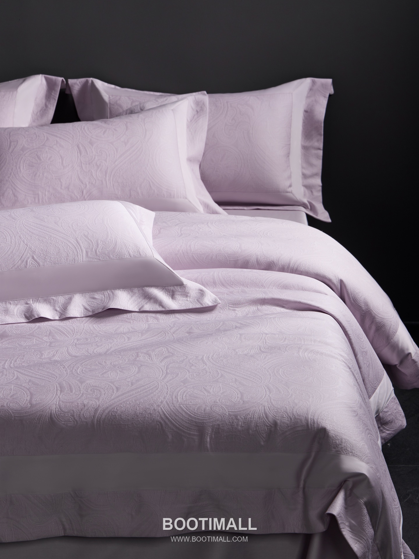 Santorini Jacquard Bedding Cotton Beige 산토리니 자카드 침구 코튼 베이지 Standard, Large 1