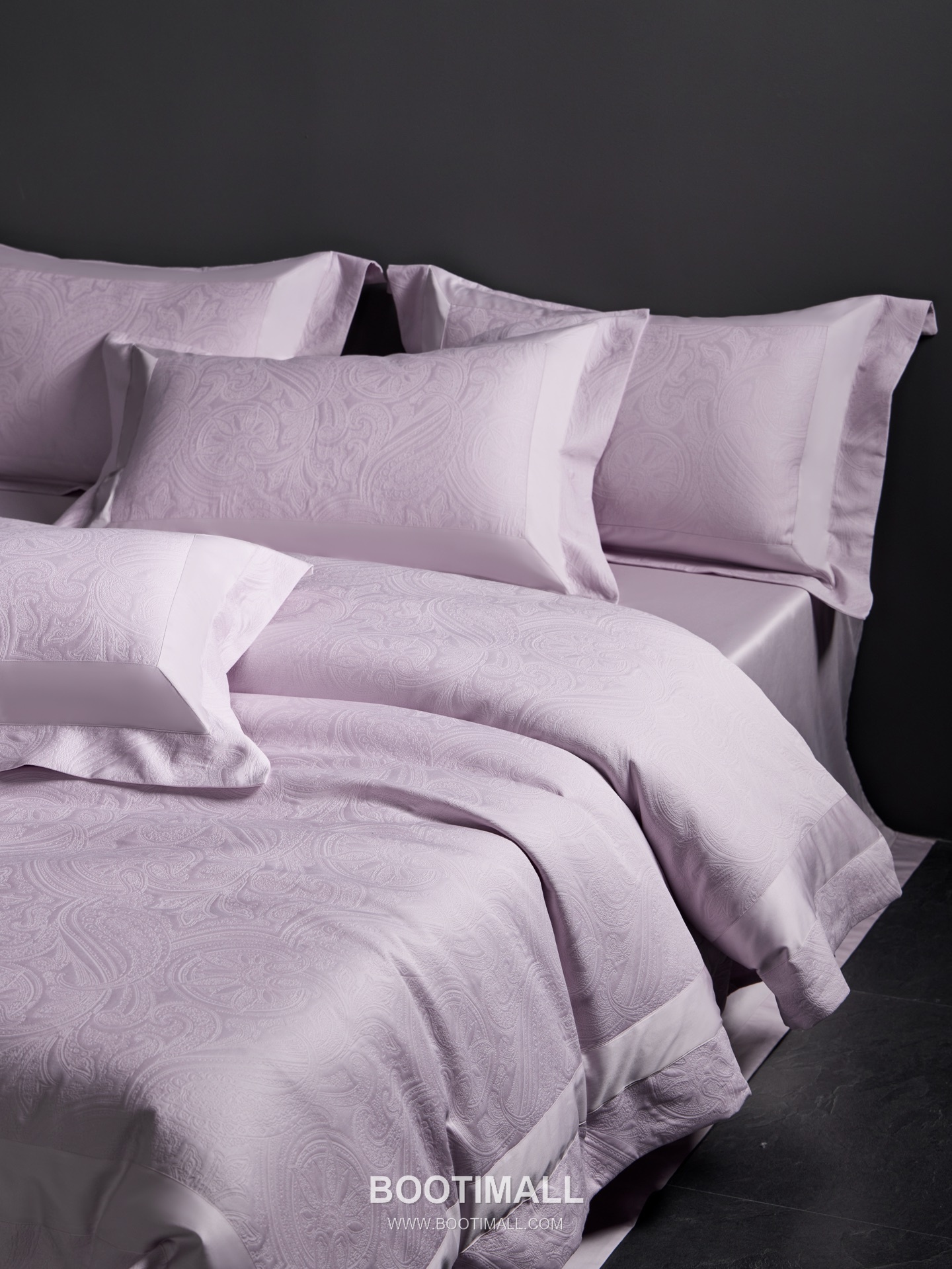 Santorini Jacquard Bedding Cotton Beige 산토리니 자카드 침구 코튼 베이지 Standard, Large 4