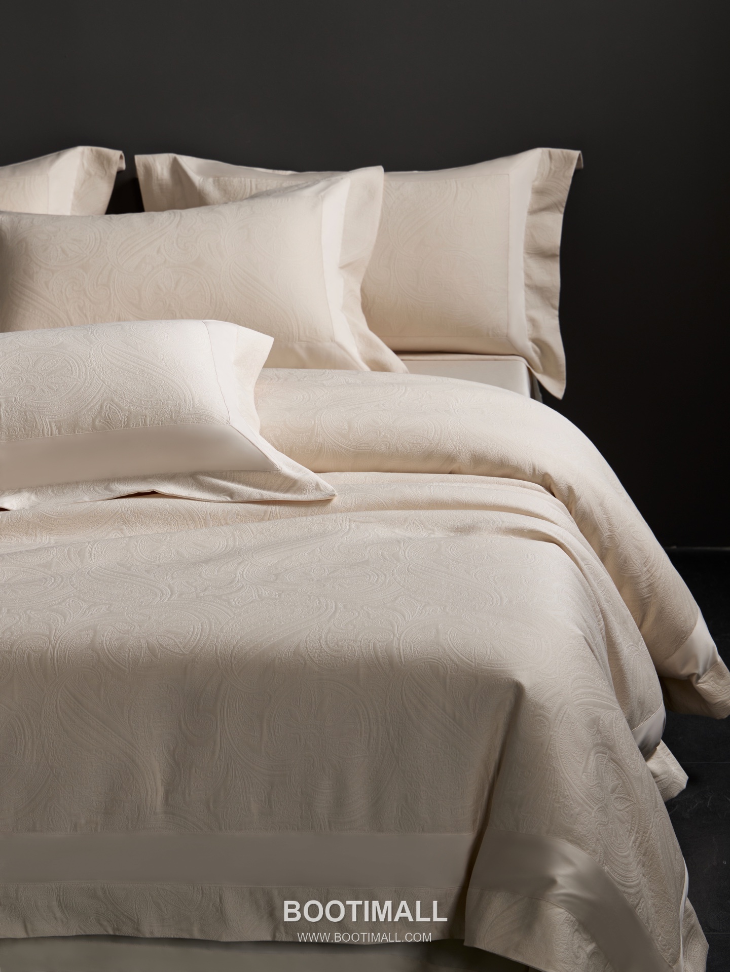 Santorini Jacquard Bedding Cotton Beige 산토리니 자카드 침구 코튼 베이지 1