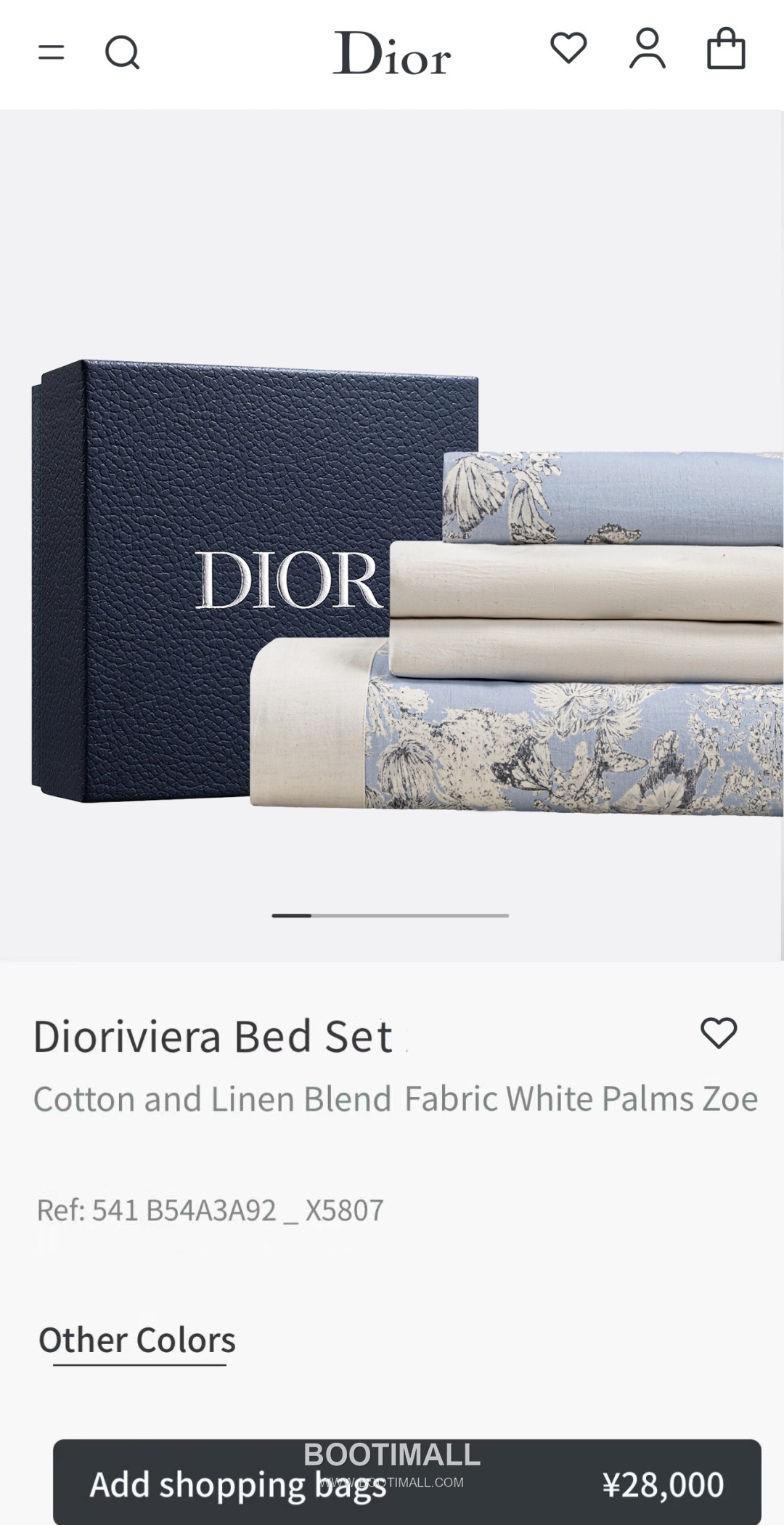 Dior Cotton Linen Bedding Set Cotton, Linen, Lyocell Blue Clothes 디올 코튼 리넨 침구 세트 코튼, 리넨, 라이오셀 블루 의류 1