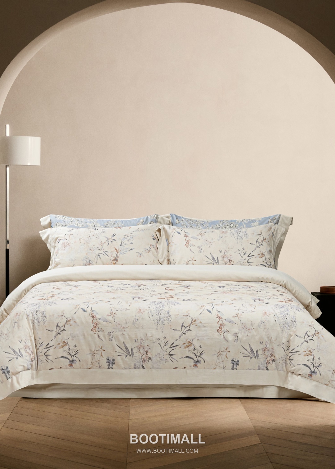 Dior Millerfiori Linen Blend Cotton 37%, Linen 15%, Lyocell 48% Ink Wash Bedding Set 디올 밀러피오리 린넨 블렌드 코튼 37%, 린넨 15%, 라이오셀 48% 먹색 침구 세트 Queen, King 2