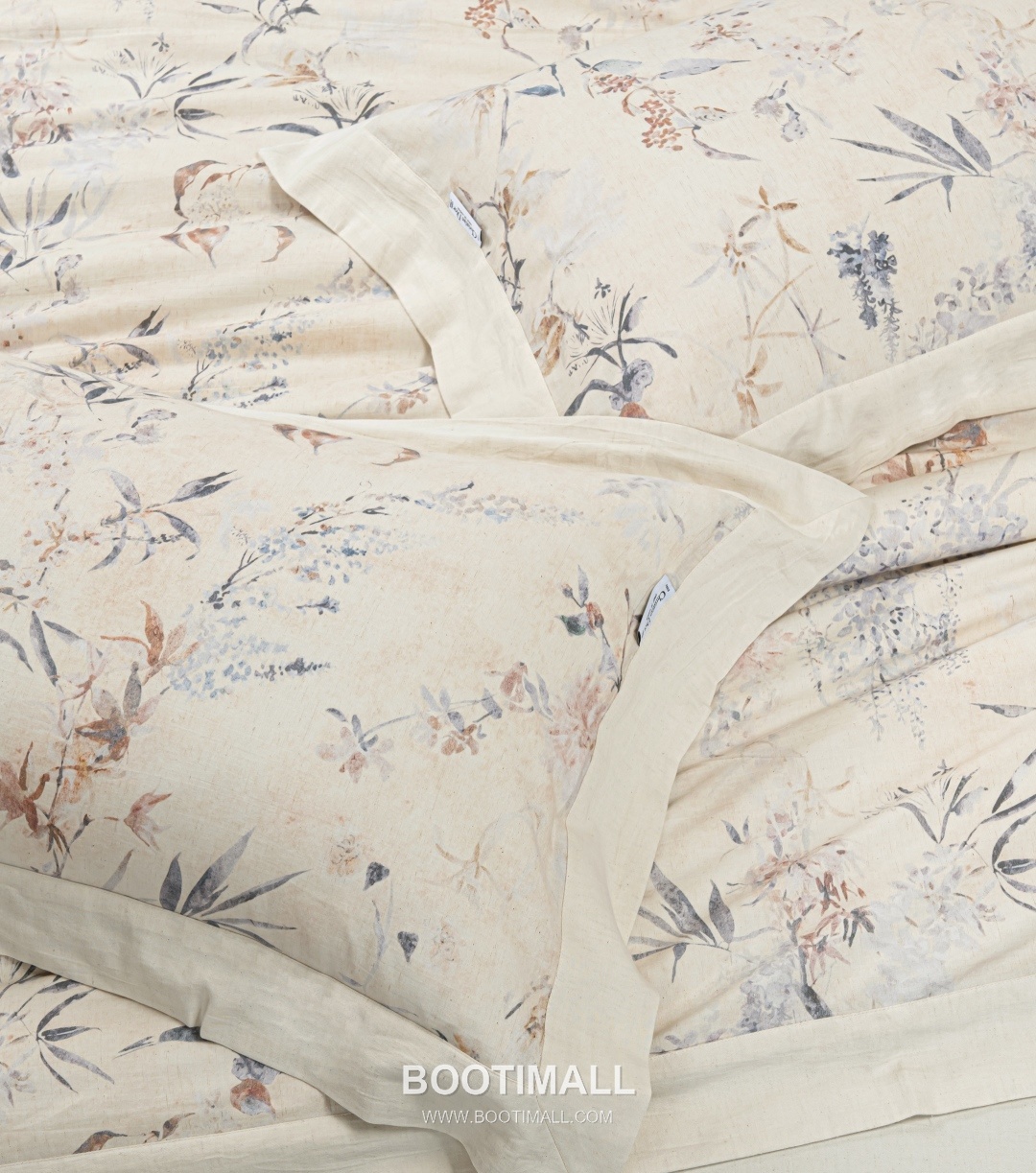 Dior Millerfiori Linen Blend Cotton 37%, Linen 15%, Lyocell 48% Ink Wash Bedding Set 디올 밀러피오리 린넨 블렌드 코튼 37%, 린넨 15%, 라이오셀 48% 먹색 침구 세트 Queen, King 6