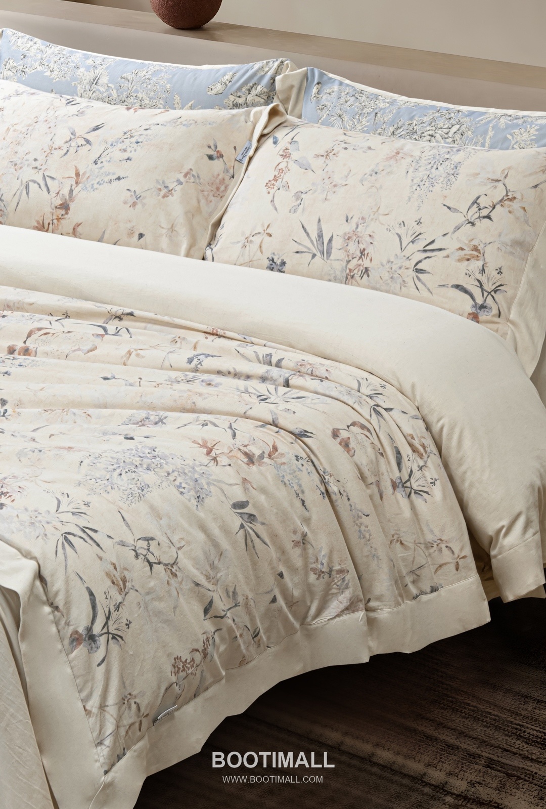 Dior Millerfiori Linen Blend Cotton 37%, Linen 15%, Lyocell 48% Ink Wash Bedding Set 디올 밀러피오리 린넨 블렌드 코튼 37%, 린넨 15%, 라이오셀 48% 먹색 침구 세트 Queen, King 8