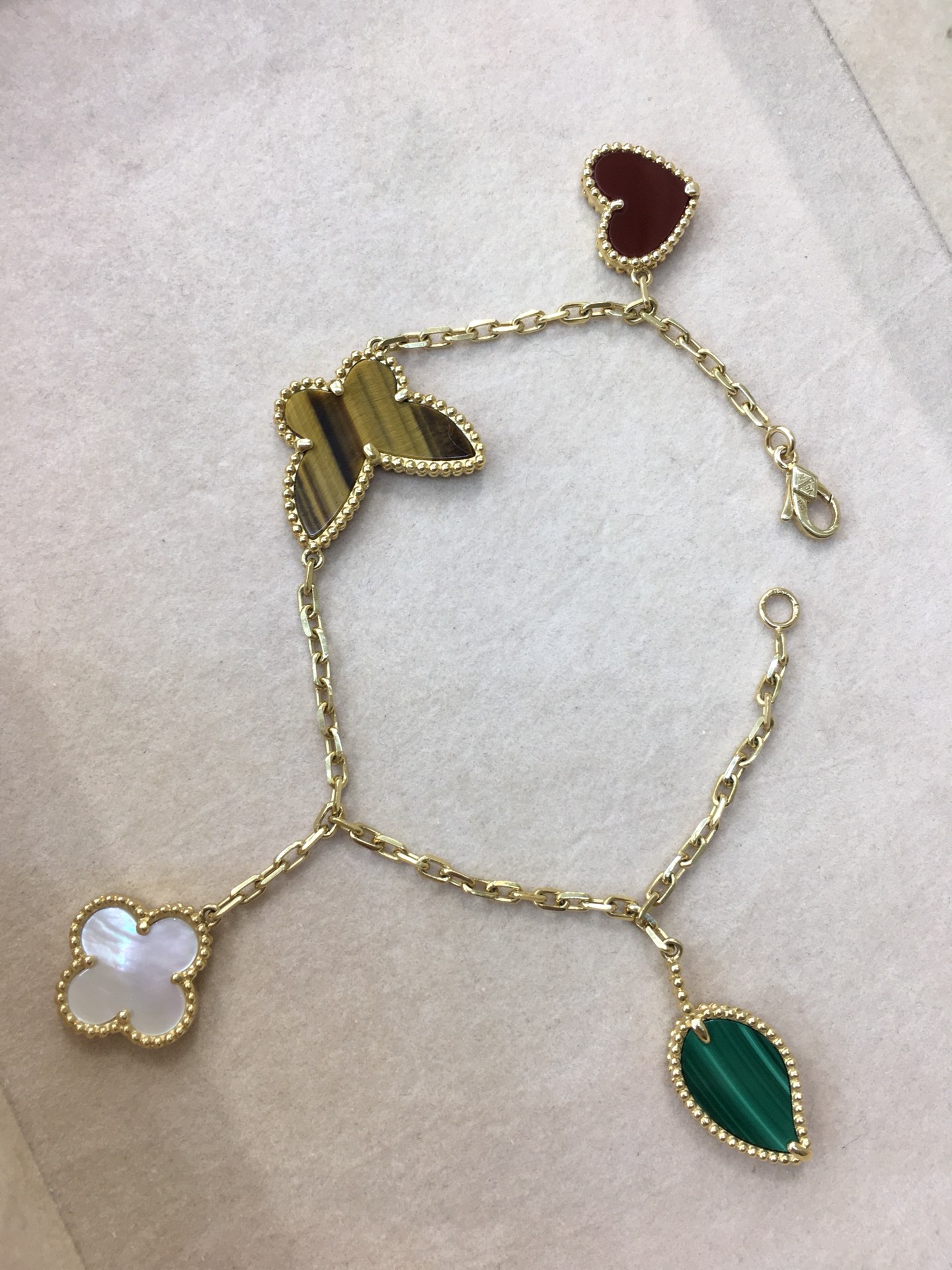 Van Cleef & Arpels Alhambra 반클리프 아펠 알함브라 5모티프 팔찌 18K 골드 3