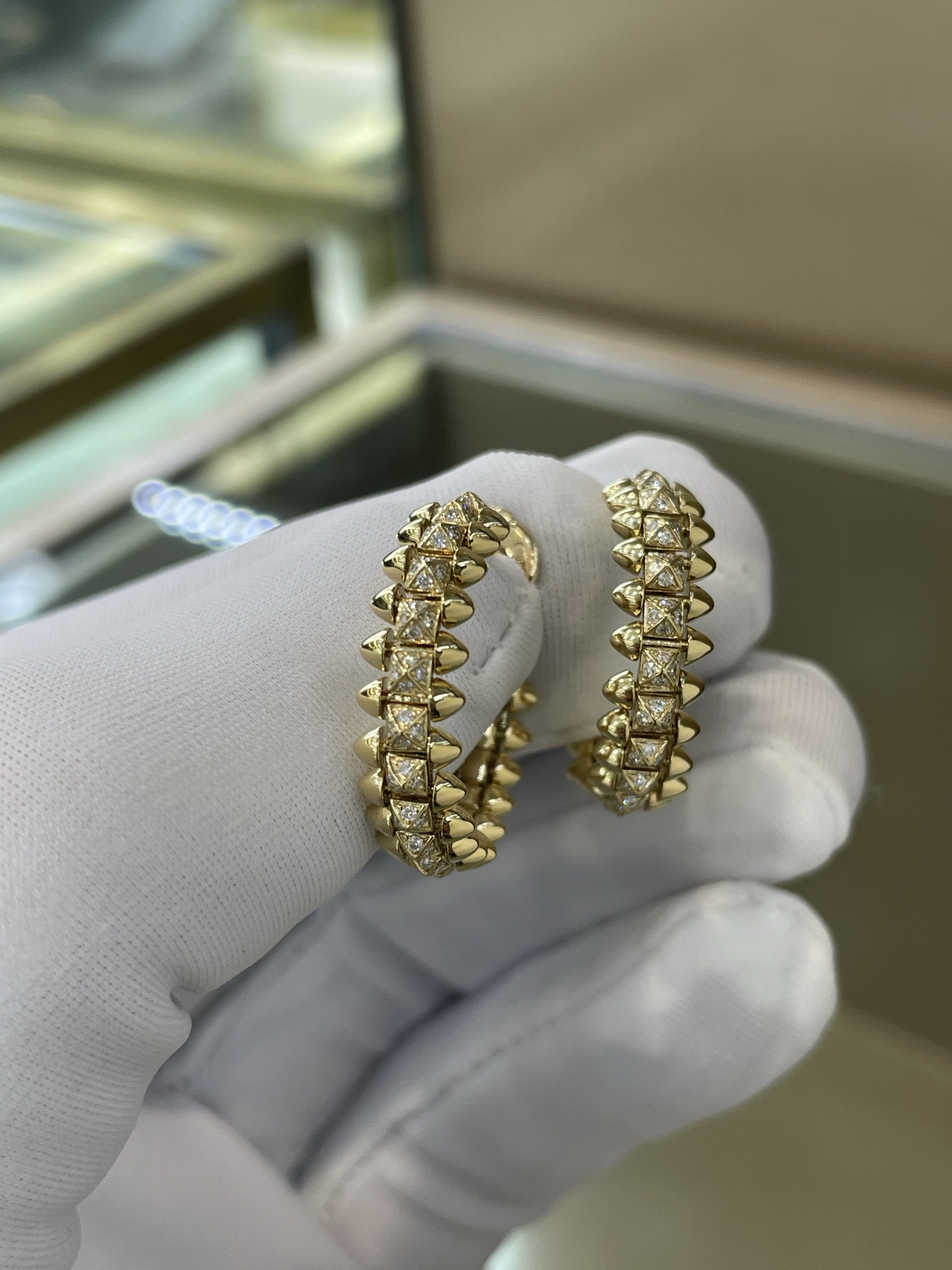 Cartier Clash de Cartier 까르띠애 클래시 다이아몬드 귀걸이 18K 골드 5