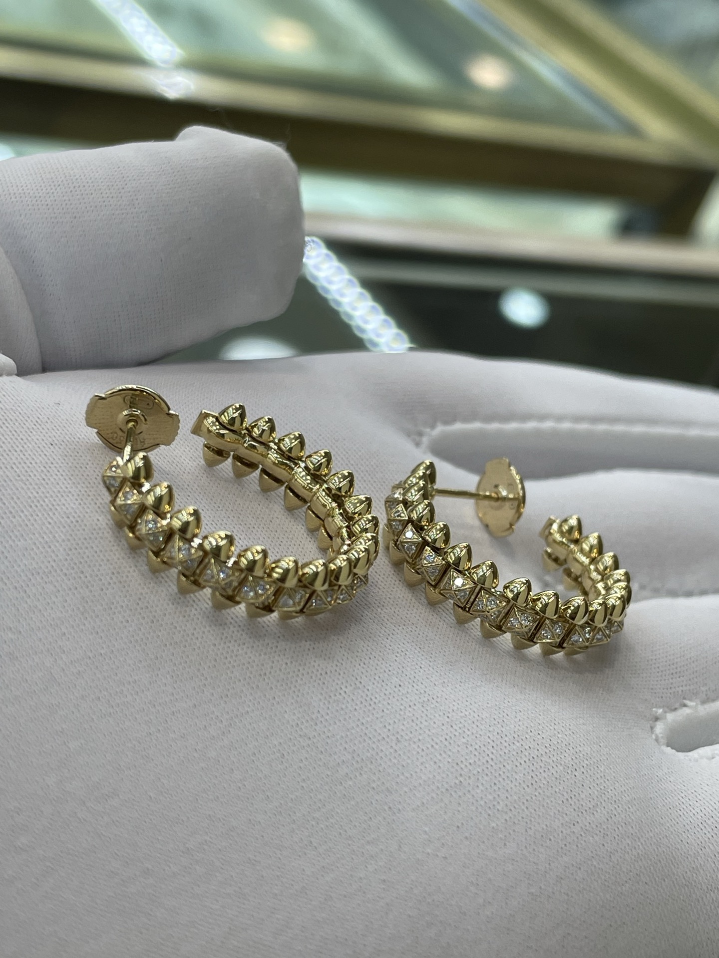 Cartier Clash de Cartier 까르띠애 클래시 다이아몬드 귀걸이 18K 골드 6