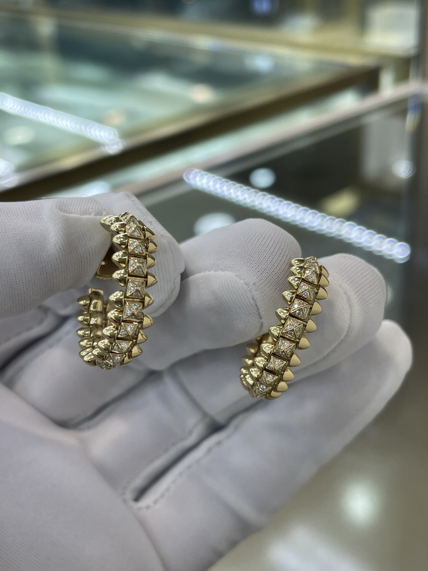 Cartier Clash de Cartier 까르띠애 클래시 다이아몬드 귀걸이 18K 골드 8