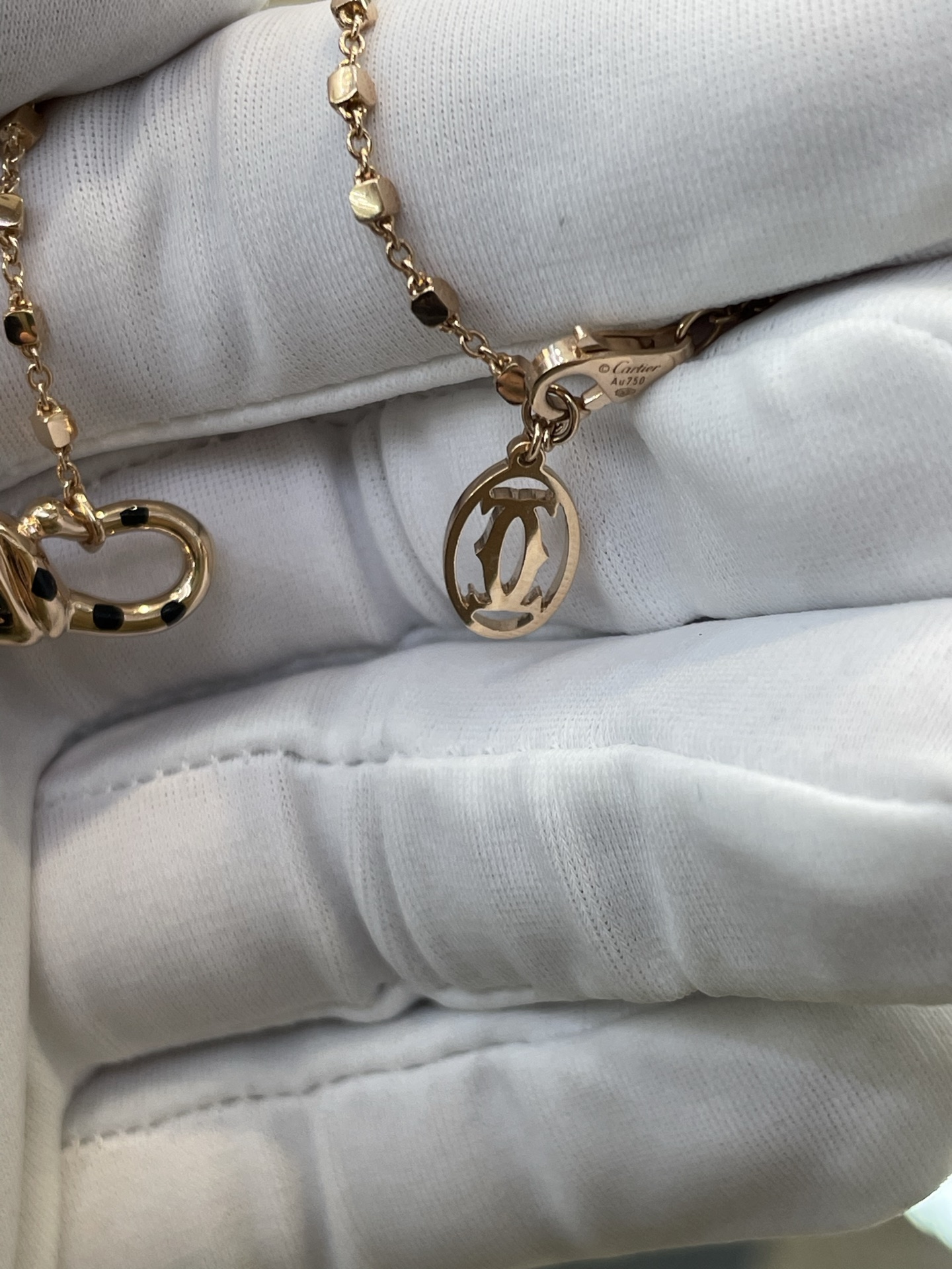 Cartier Panthère 팬더 다이아몬드 목걸이 18K 골드 10