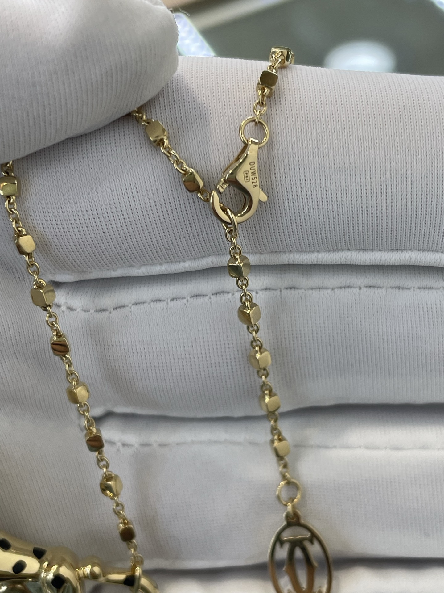 Cartier Panthère 팬더 다이아몬드 목걸이 18K 골드 15