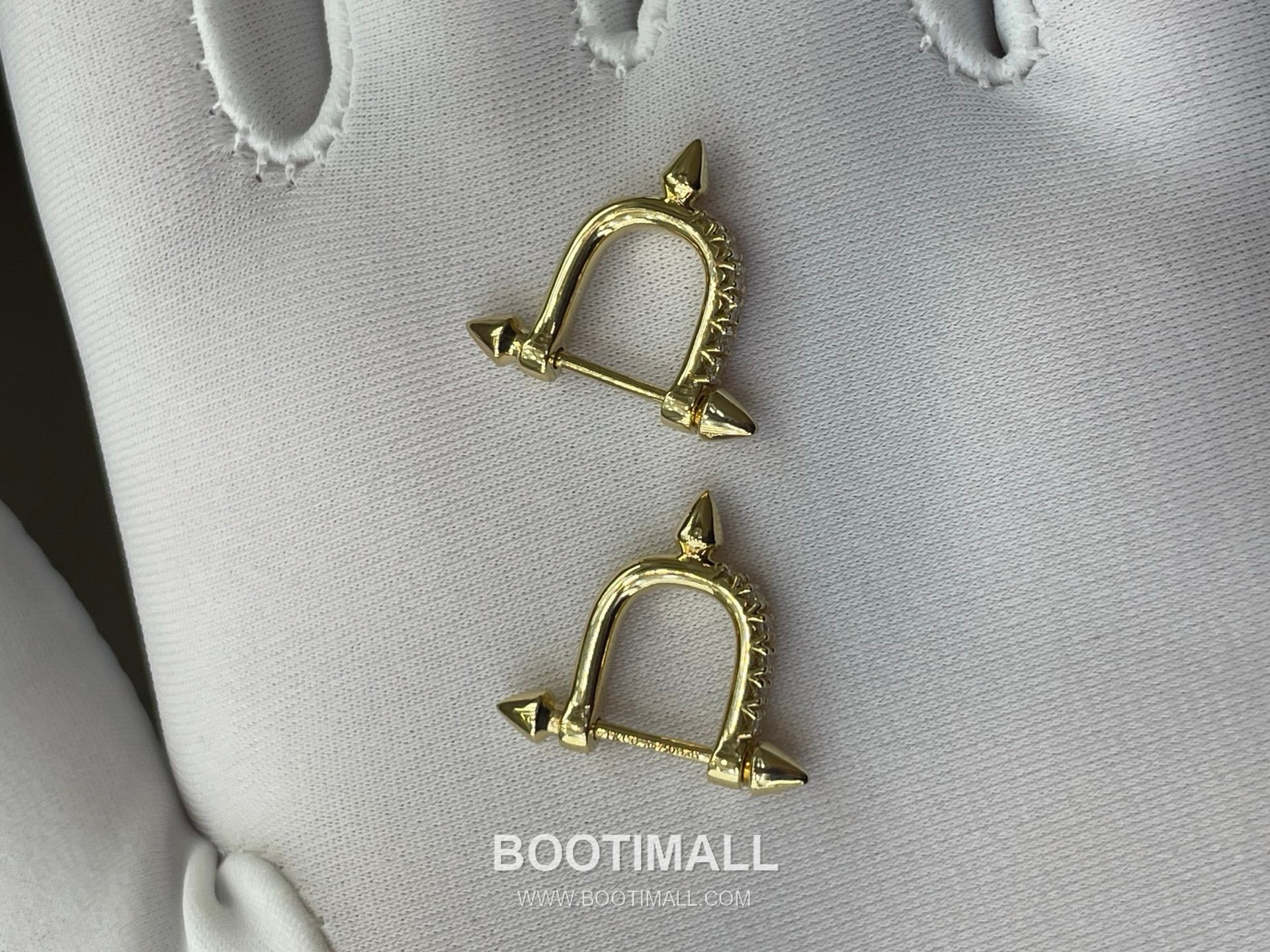 Cartier Titan Earrings 18K Gold, Diamonds Gold 까르띠에 타이탄 이어링 18K 골드, 다이아몬드 골드 8