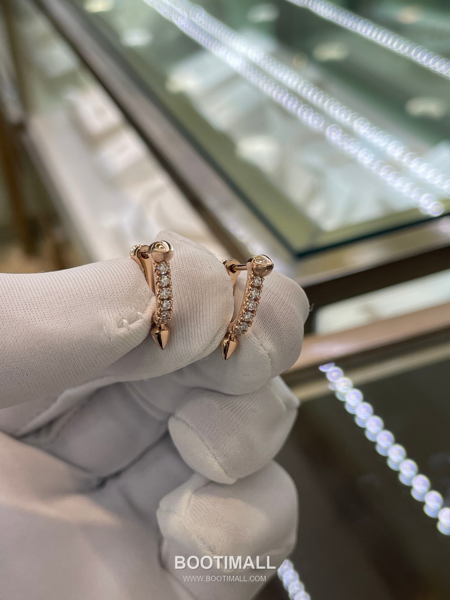 Cartier Titan Earrings 18K Gold, Diamonds Gold 까르띠에 타이탄 이어링 18K 골드, 다이아몬드 골드 10