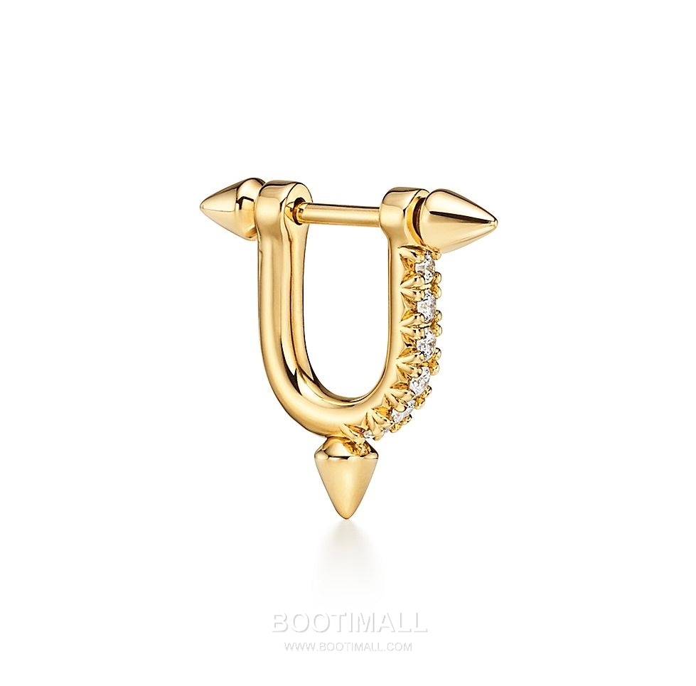 Cartier Titan Earrings 18K Gold, Diamonds Gold 까르띠에 타이탄 이어링 18K 골드, 다이아몬드 골드 19