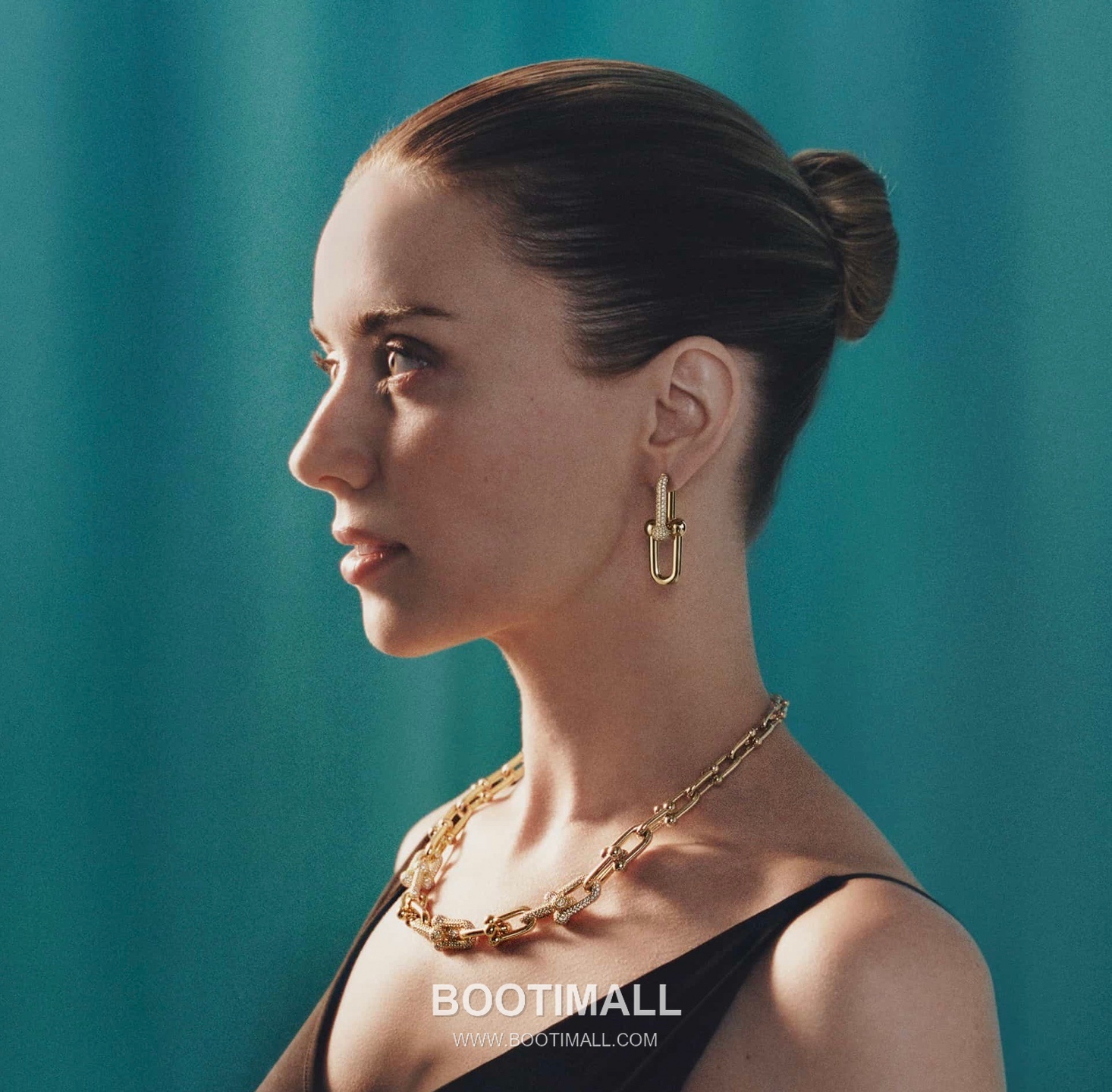 Cartier Chain Link Earrings 18K Gold, Diamonds Gold 까르띠에 체인 링 귀걸이 18K 골드, 다이아몬드 골드 2