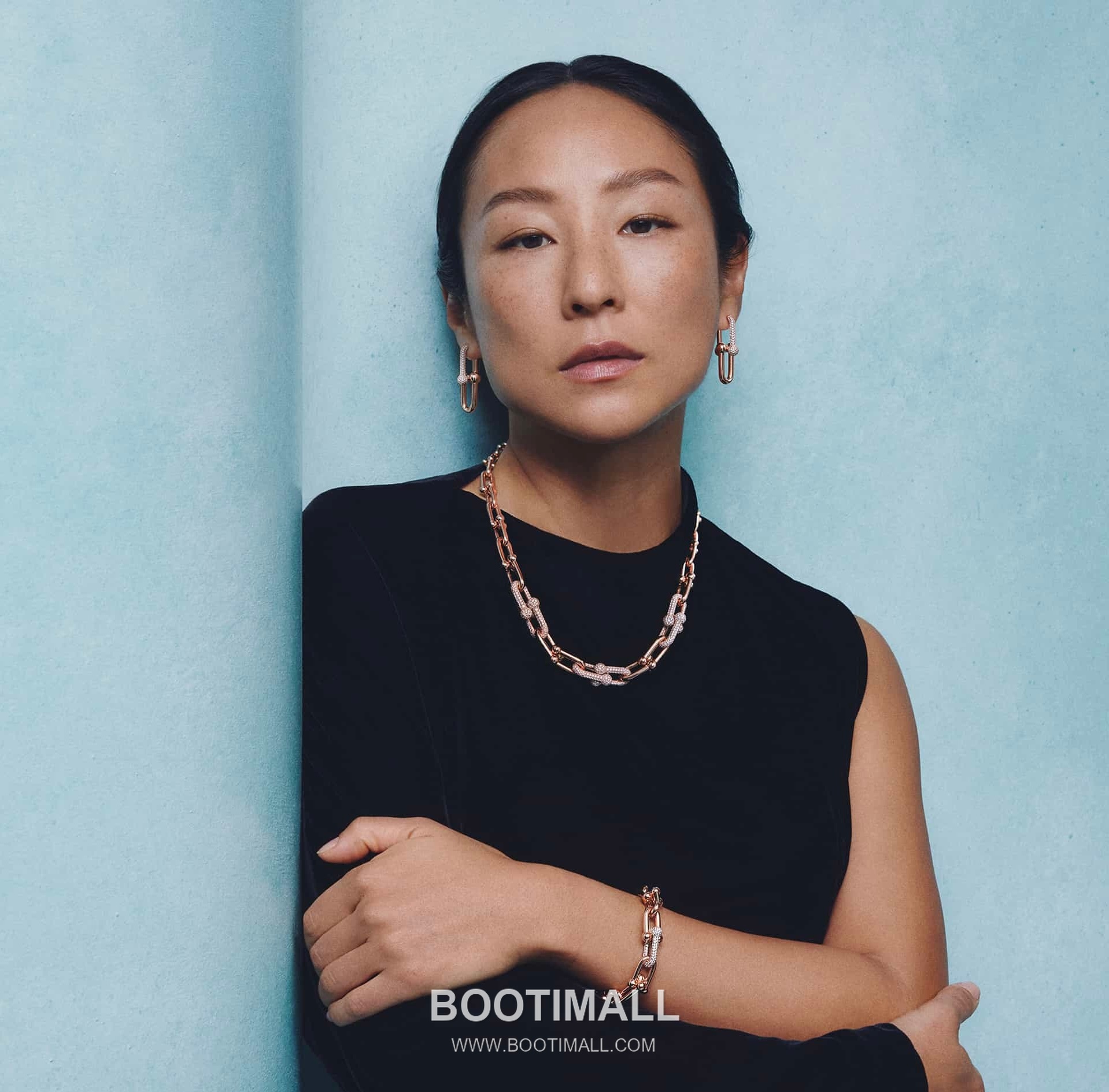 Cartier Chain Link Earrings 18K Gold, Diamonds Gold 까르띠에 체인 링 귀걸이 18K 골드, 다이아몬드 골드 2