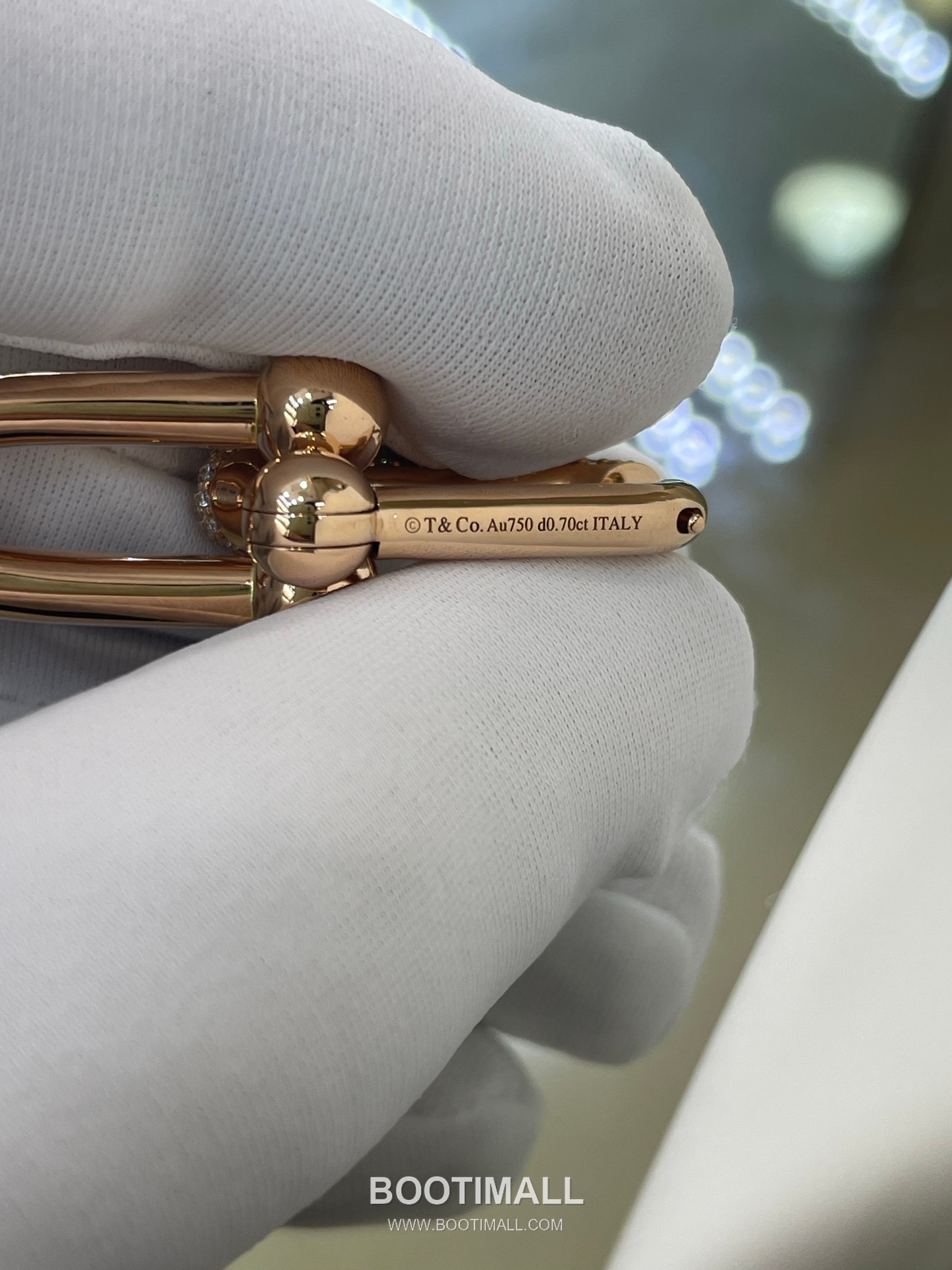 Cartier Chain Link Earrings 18K Gold, Diamonds Gold 까르띠에 체인 링 귀걸이 18K 골드, 다이아몬드 골드 9