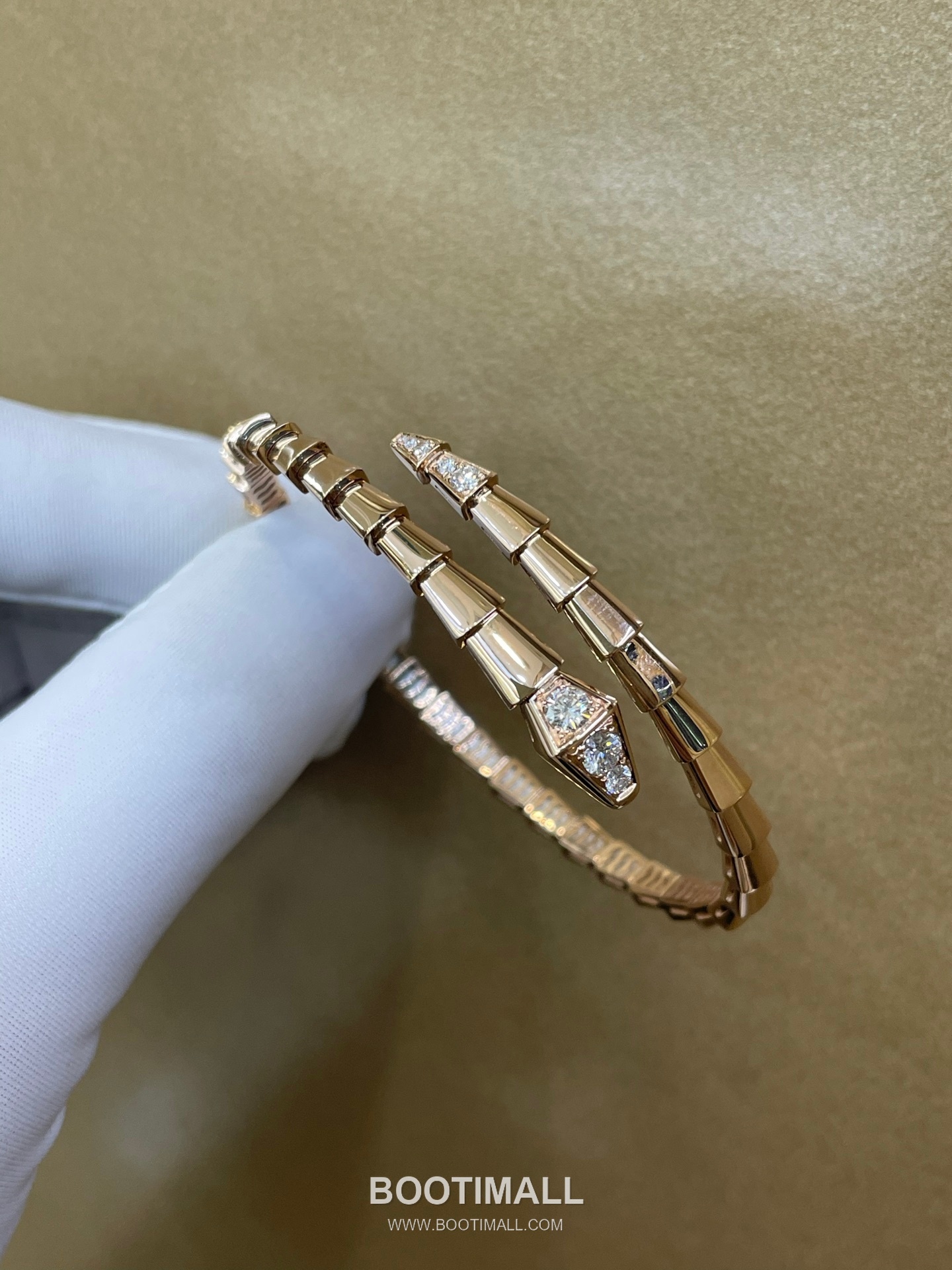 Bulgari Snake Diamond Bracelet 18K Gold, Diamond Gold 불가리 스네이크 다이아몬드 팔찌 18K 골드, 다이아몬드 골드 8