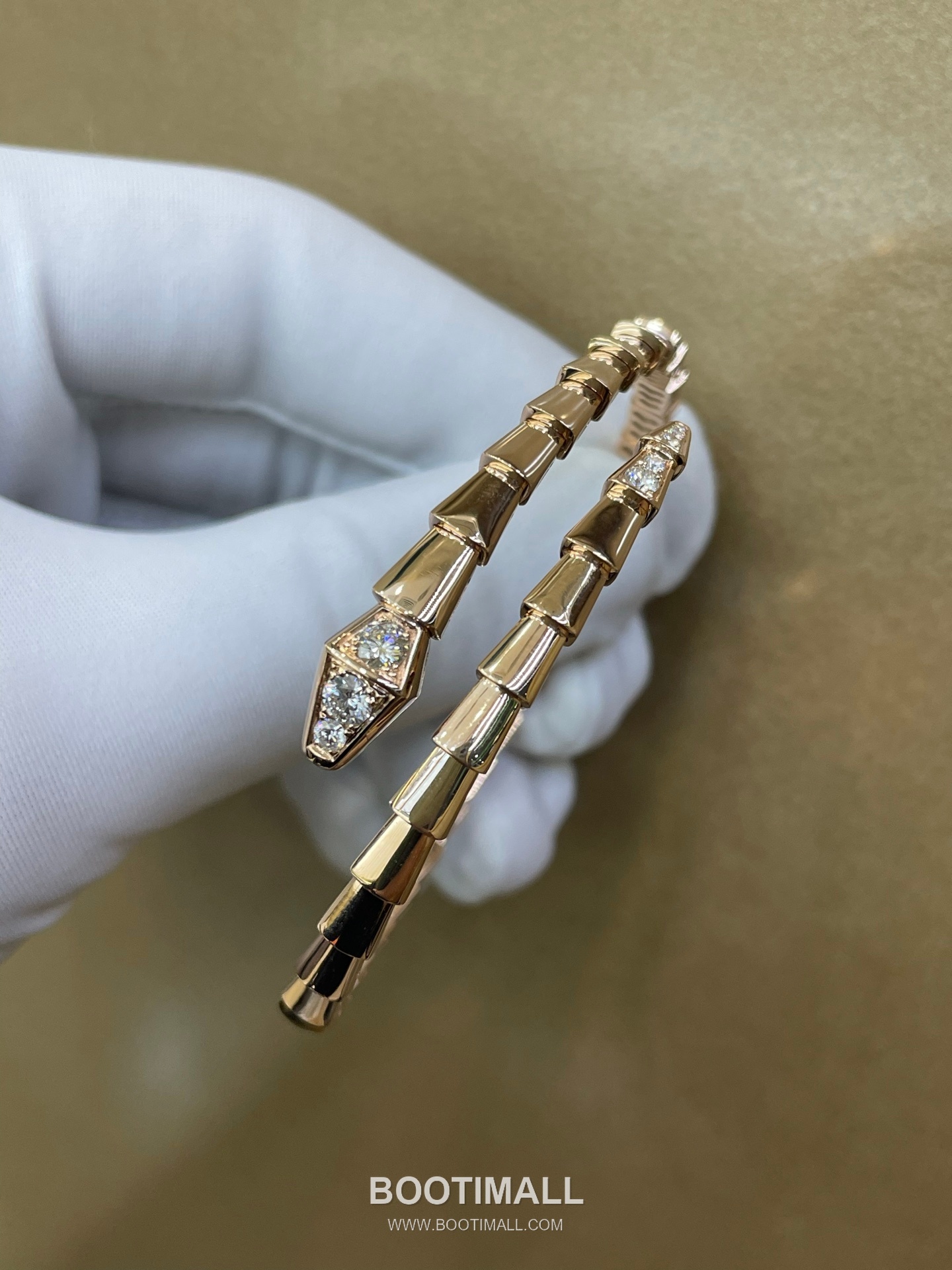 Bulgari Snake Diamond Bracelet 18K Gold, Diamond Gold 불가리 스네이크 다이아몬드 팔찌 18K 골드, 다이아몬드 골드 9