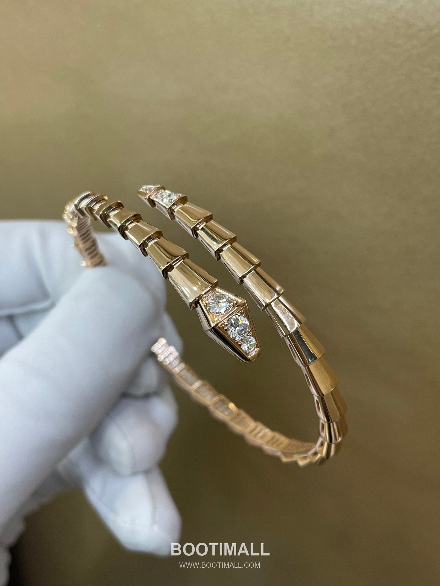 Bulgari Snake Diamond Bracelet 18K Gold, Diamond Gold 불가리 스네이크 다이아몬드 팔찌 18K 골드, 다이아몬드 골드 10