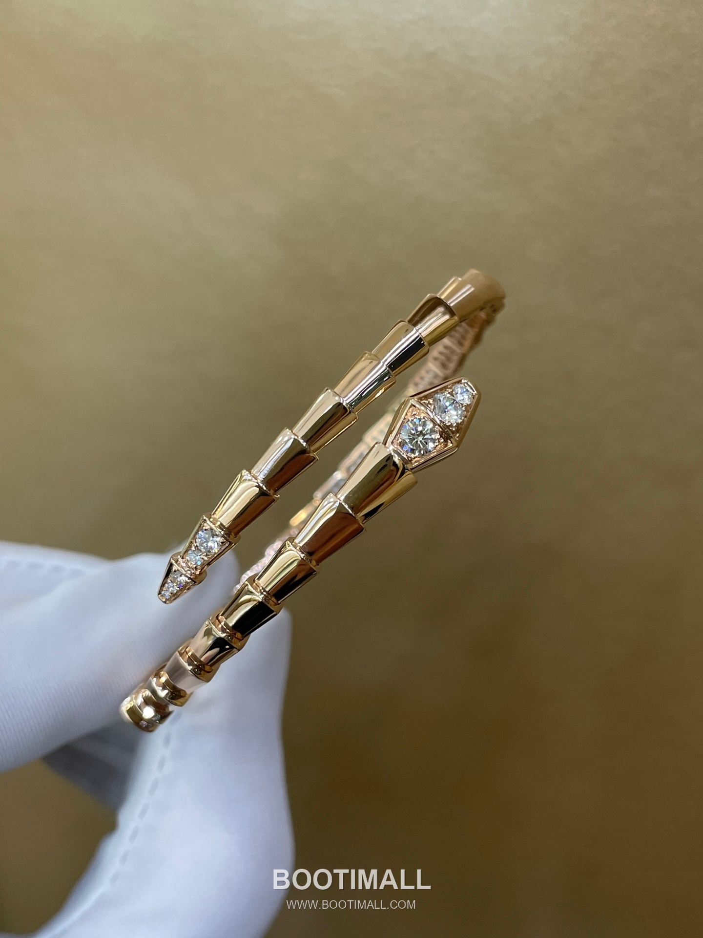 Bulgari Snake Diamond Bracelet 18K Gold, Diamond Gold 불가리 스네이크 다이아몬드 팔찌 18K 골드, 다이아몬드 골드 13