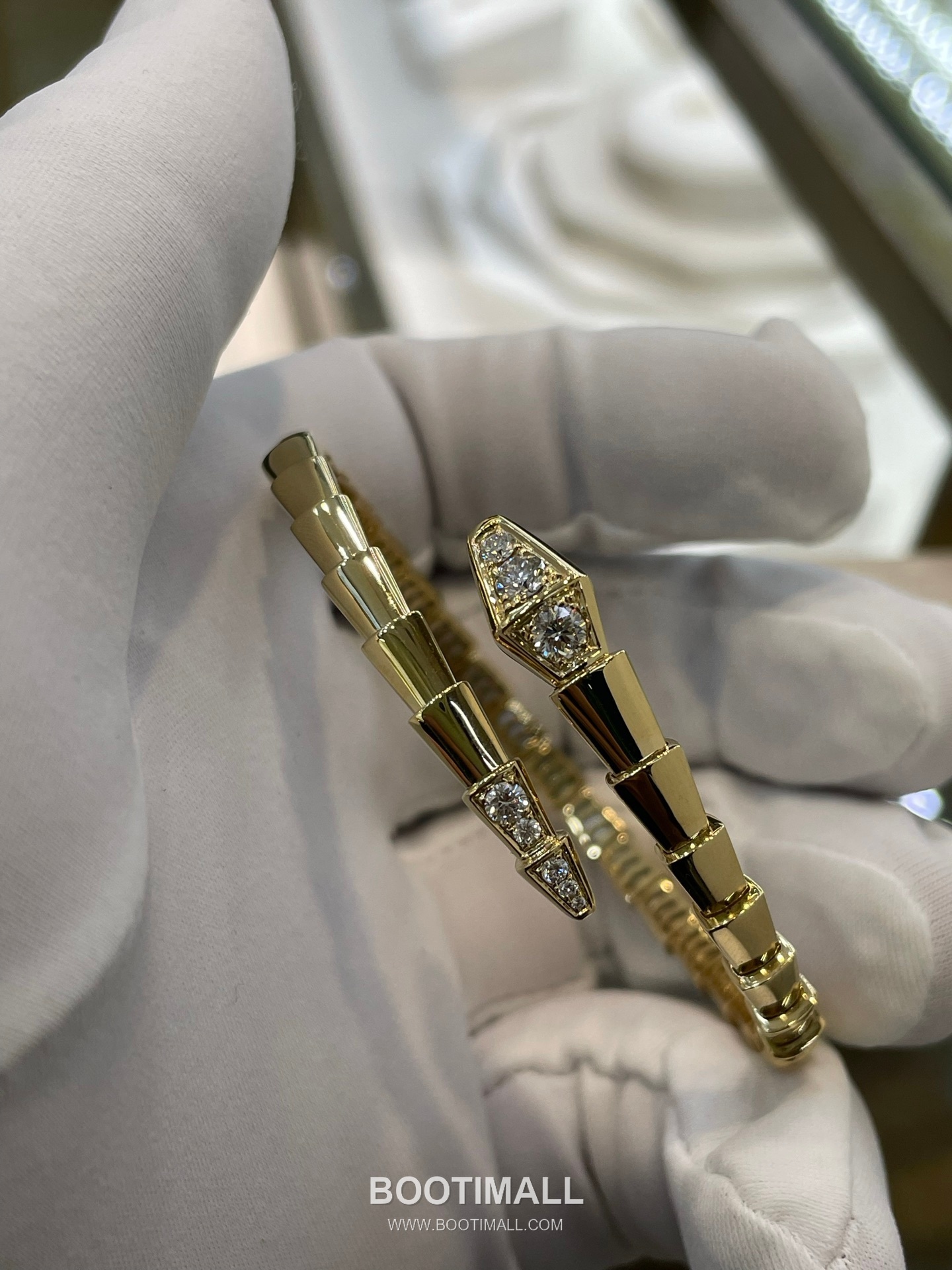 Bulgari Snake Diamond Bracelet 18K Gold, Diamond Gold 불가리 스네이크 다이아몬드 팔찌 18K 골드, 다이아몬드 골드 7