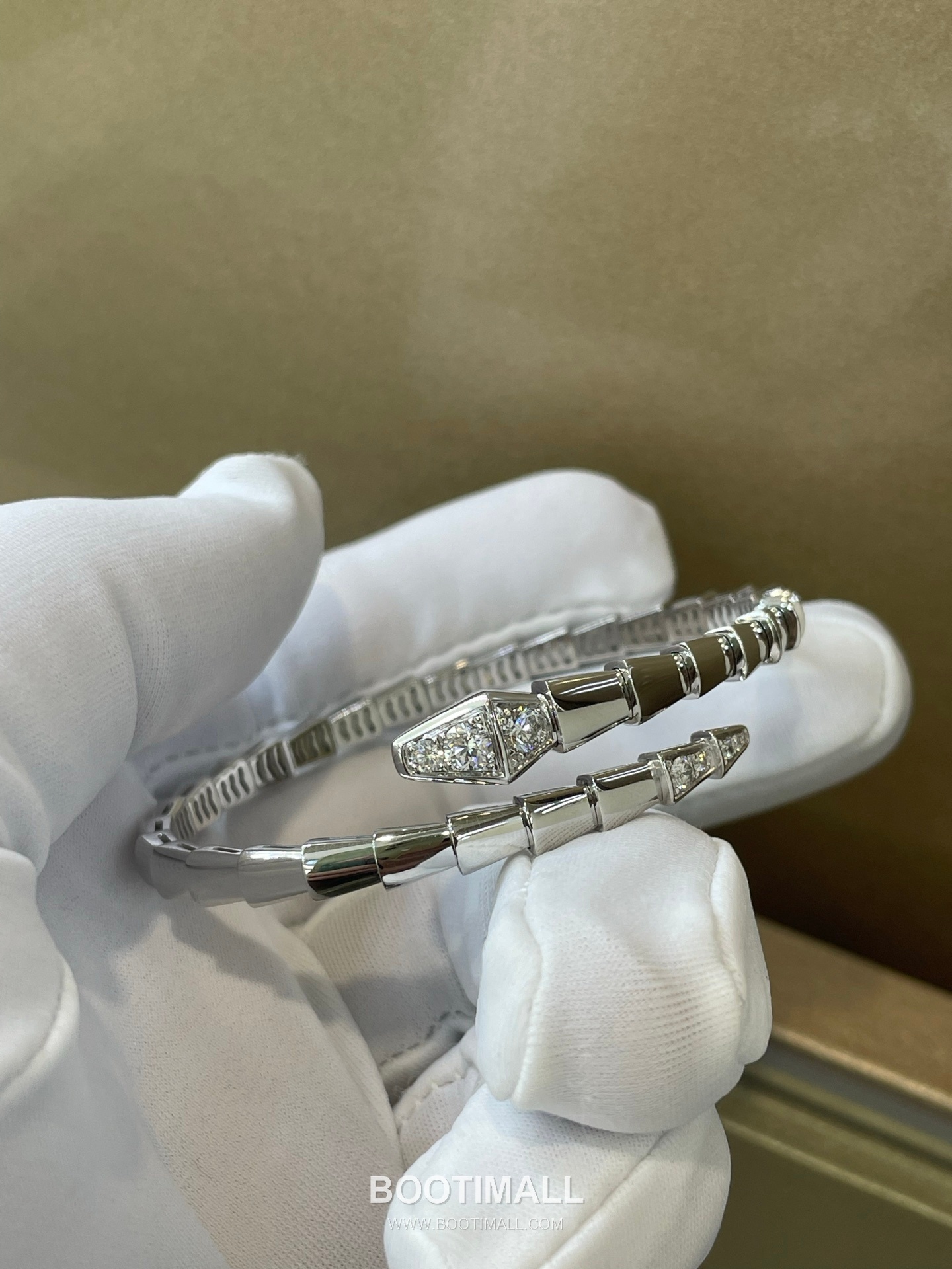 Bulgari Snake Diamond Bracelet 18K Gold, Diamond Gold 불가리 스네이크 다이아몬드 팔찌 18K 골드, 다이아몬드 골드 6