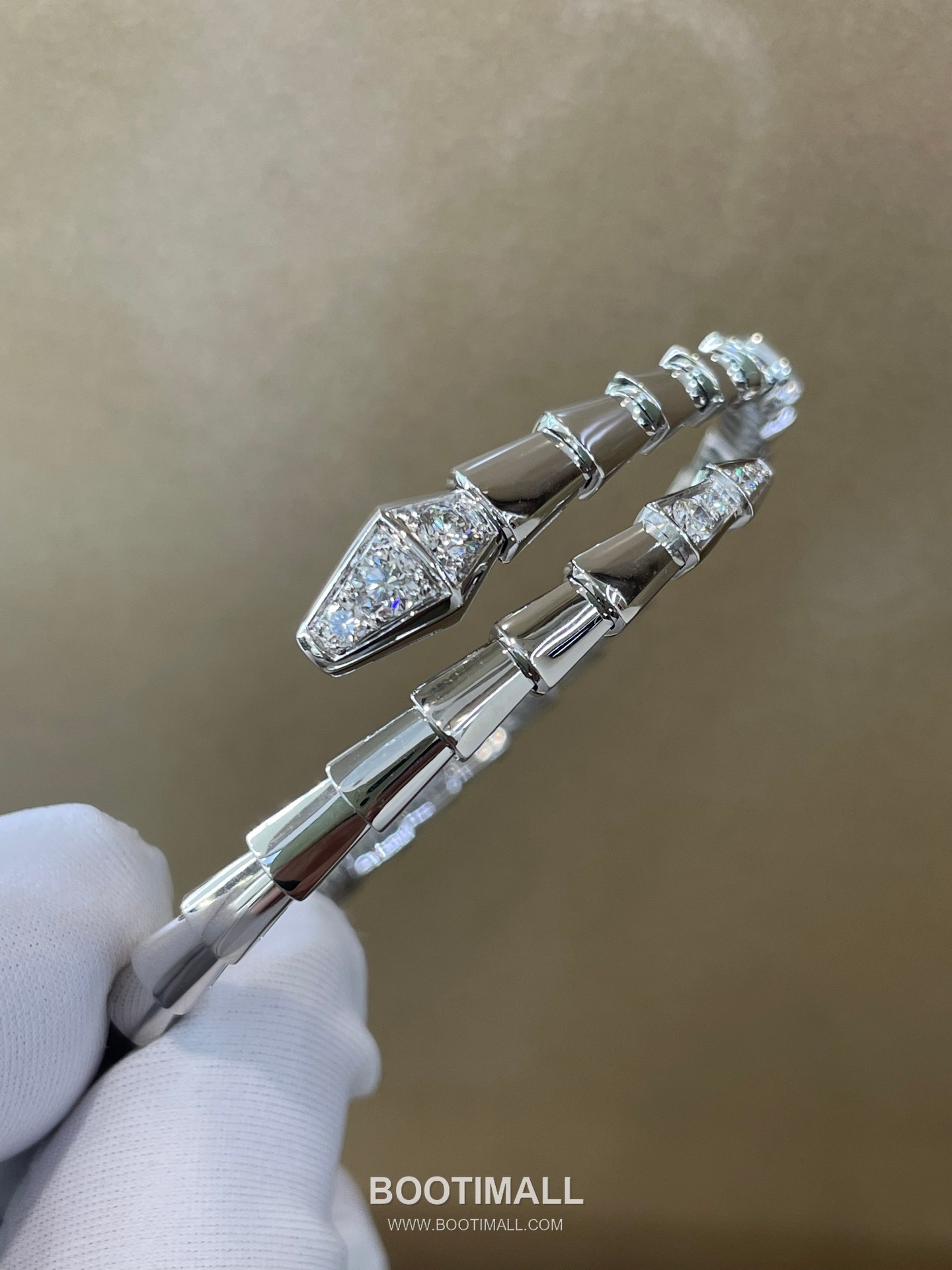 Bulgari Snake Diamond Bracelet 18K Gold, Diamond Gold 불가리 스네이크 다이아몬드 팔찌 18K 골드, 다이아몬드 골드 8