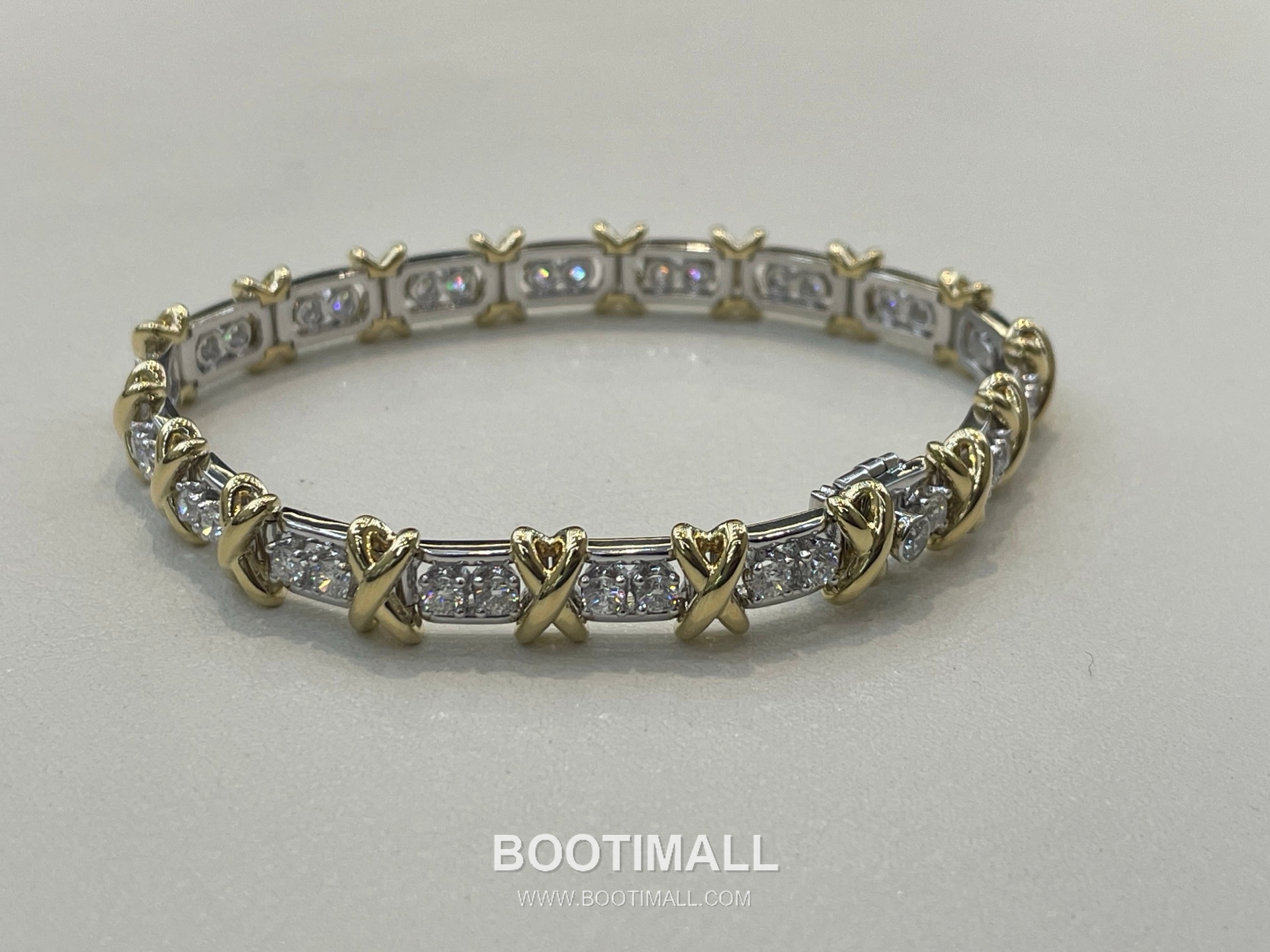 Hermes Sixteen Stone Bracelet 18K Gold, Platinum, Diamond Gold 에르메스 십육석 팔찌 18K 골드, 플래티넘, 다이아몬드 골드 4