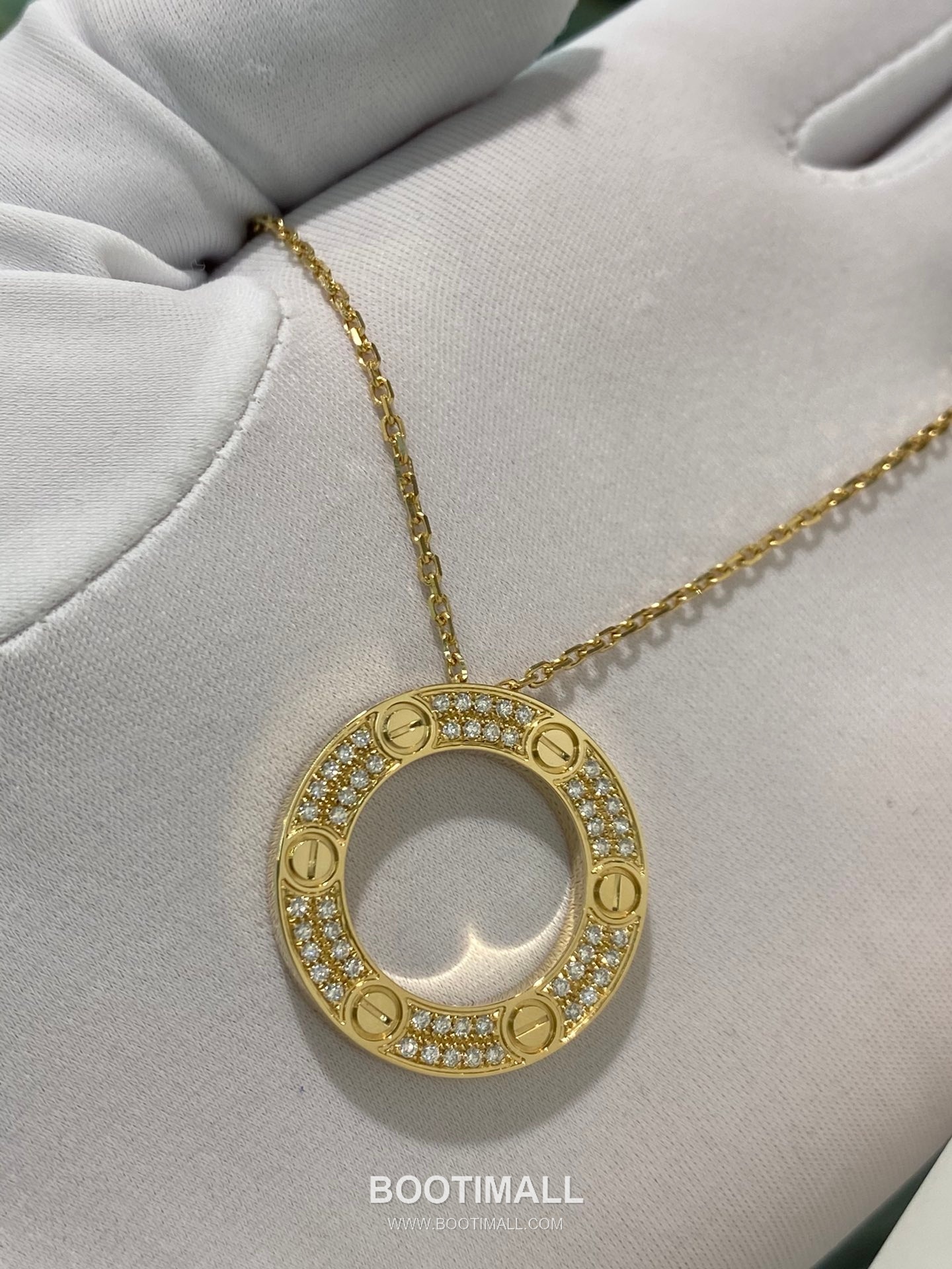 Cartier Full Diamond Necklace 18K Gold, Diamond Gold 까르띠에 대빙만 다이아 목걸이 18K 골드, 다이아몬드 골드 1