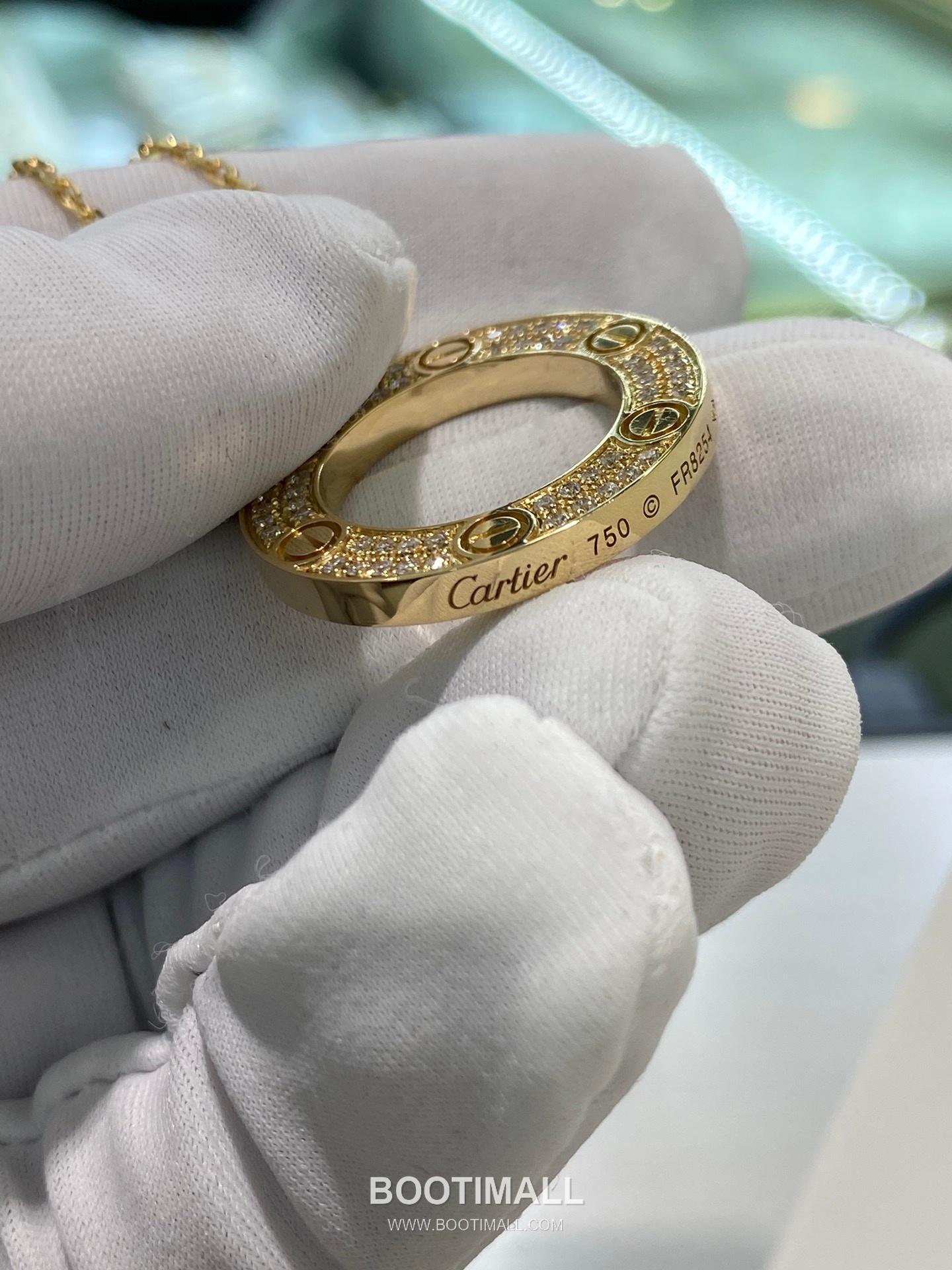 Cartier Full Diamond Necklace 18K Gold, Diamond Gold 까르띠에 대빙만 다이아 목걸이 18K 골드, 다이아몬드 골드 2